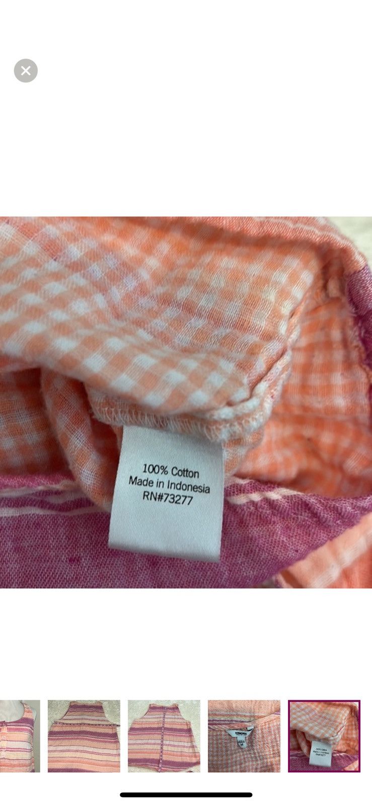 Sonoma Sonoma medium striped tank top Size M / US 6-8 / IT 42-44 - 5 Thumbnail