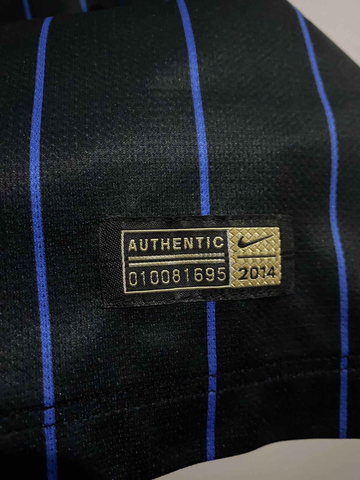 Nike Match Issue Sign Inter Milan 14-15 Palacio Soccer Jersey - M Size US M / EU 48-50 / 2 - 7 Thumbnail