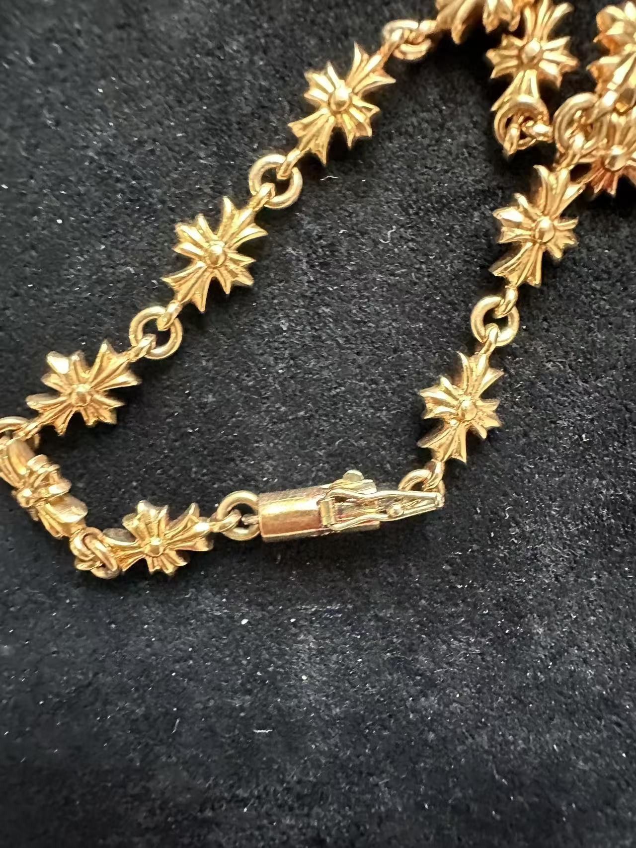 Chrome Hearts Chrome Hearts 22K Gold Tiny E Bracelet Size ONE SIZE - 10 Thumbnail