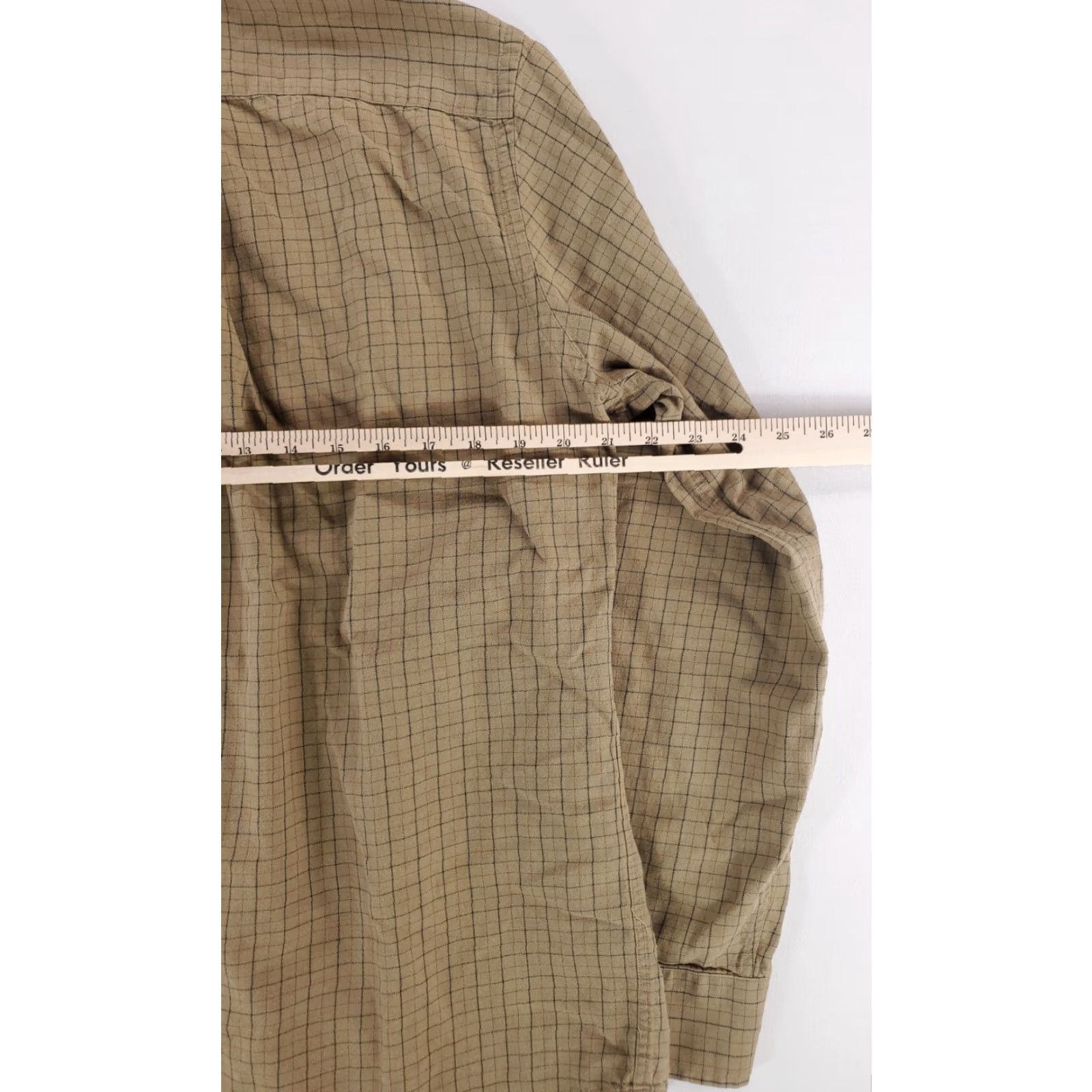 Lands' End VINTAGE Lands' End VTG 90s Viyella Button-Down Shirt Brown Check Plaid Mens M Size US M / EU 48-50 / 2 - 6 Thumbnail
