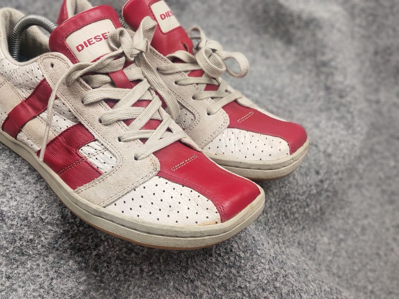 Diesel Vintage Diesel Clarita Y2K Leather square toe Sneakers Size US 9 / IT 39 - 17 Thumbnail