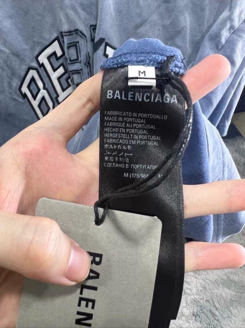 Balenciaga Balenciaga Distressed Washed Short Sleeve, New, Size M Size US M / EU 48-50 / 2 - 3 Thumbnail