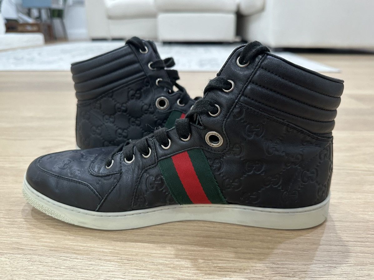 Gucci Gucci Web Accent Leather Sneakers Size US 9.5 / EU 42-43 - 6 Thumbnail