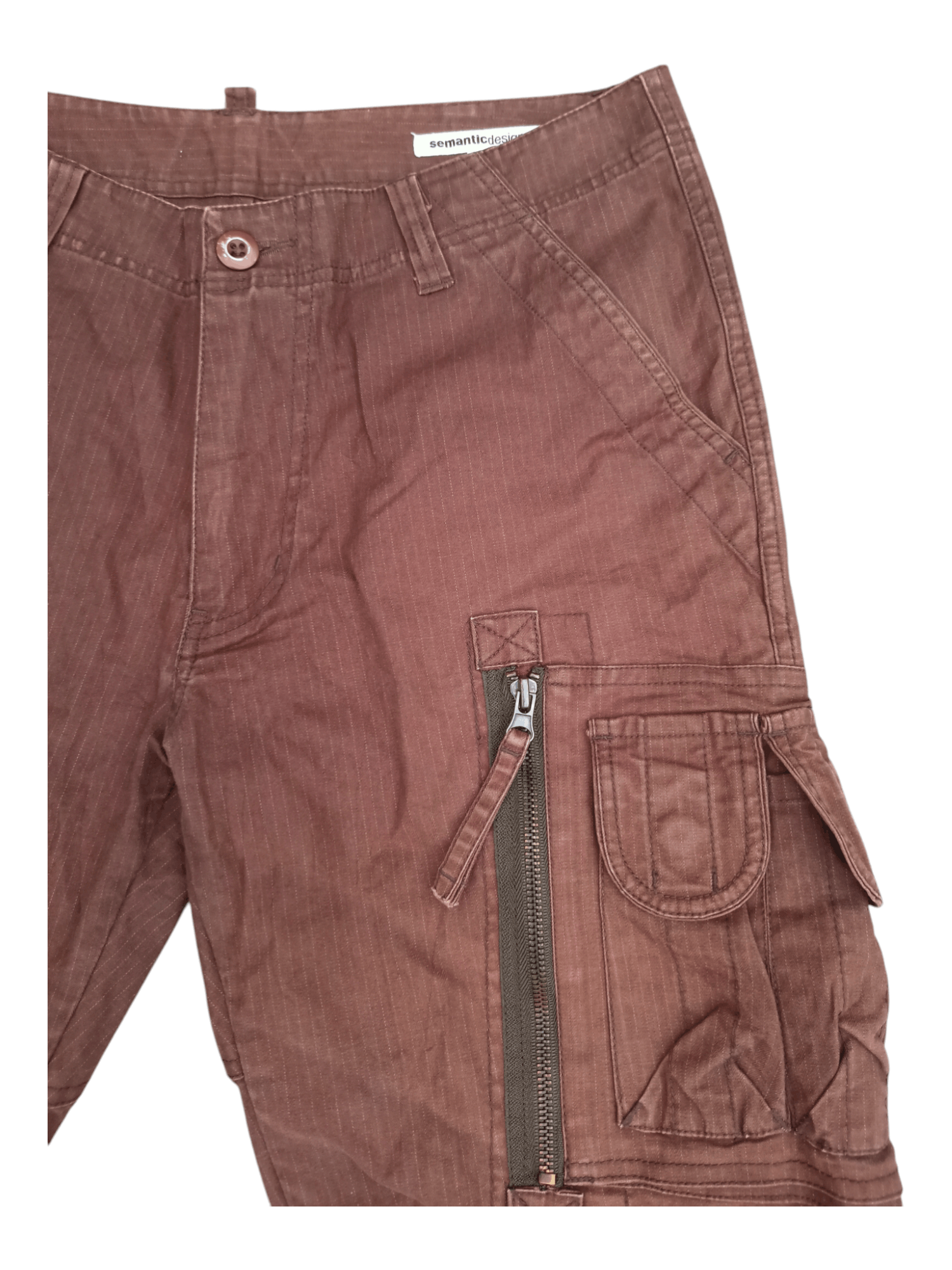 semanticdesign Semantic Design Zipper Pocket Tactical Cargo Short Pants Size US 30 / EU 46 - 6 Thumbnail
