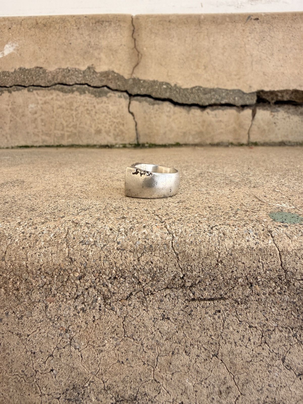 Sterling Silver Custom “IV” Signet Ring Size ONE SIZE - 2 Thumbnail