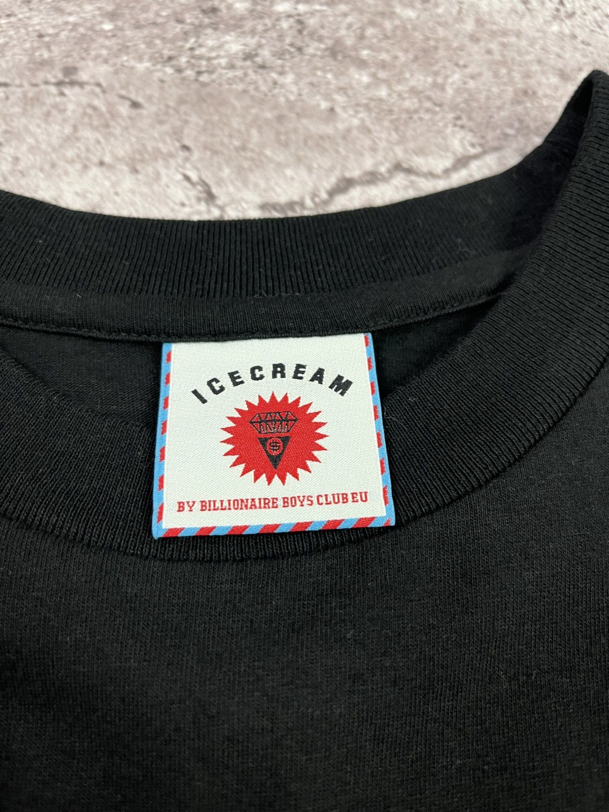 Billionaire Boys Club Icecream Graphic Tee Black Neon Pink Turquoise Pharrell NIGO Size US XL / EU 56 / 4 - 6 Thumbnail