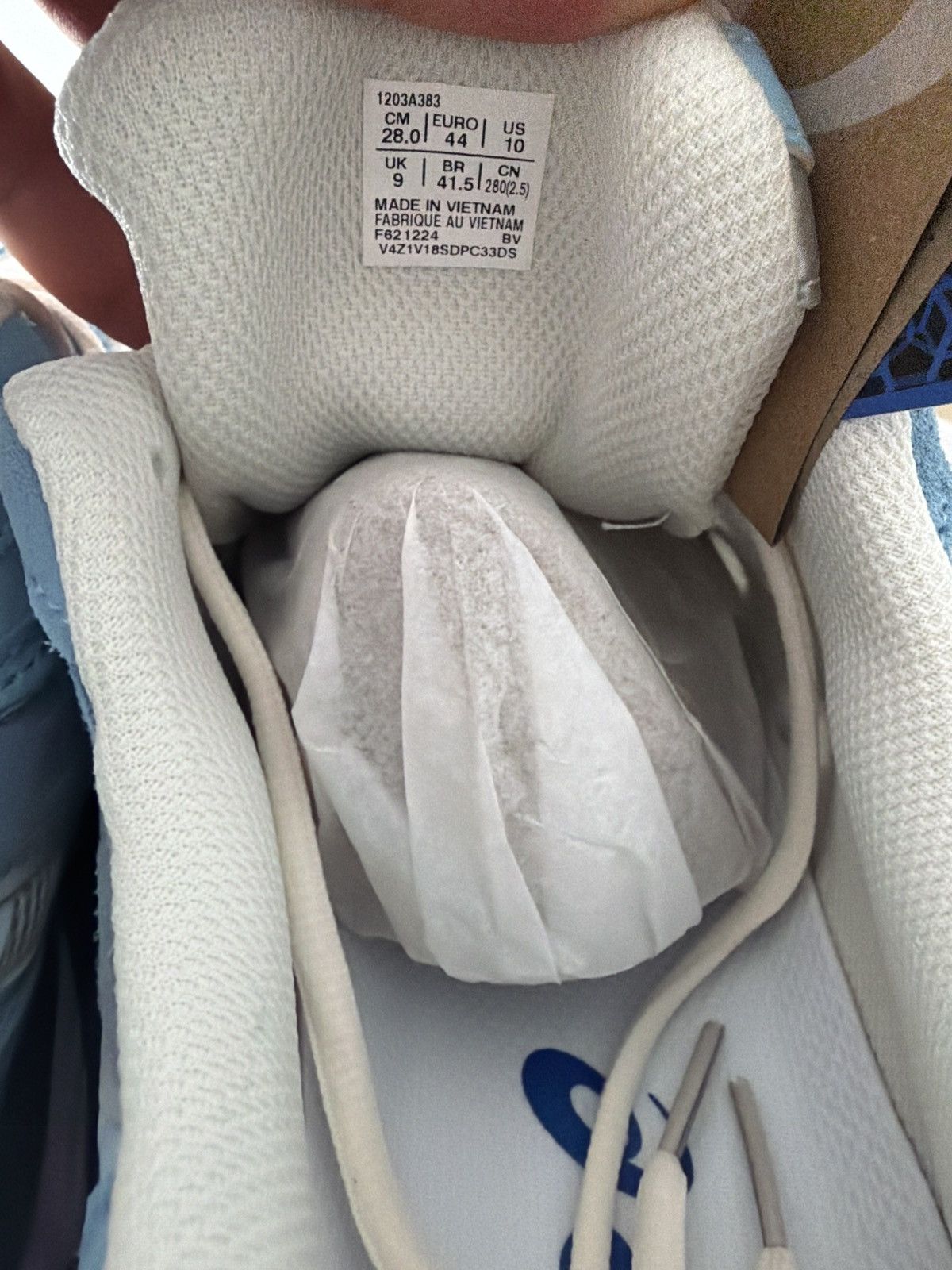 Asics ASIC NYC Cream/Arctic Blue Size US 10 / EU 43 - 5 Thumbnail