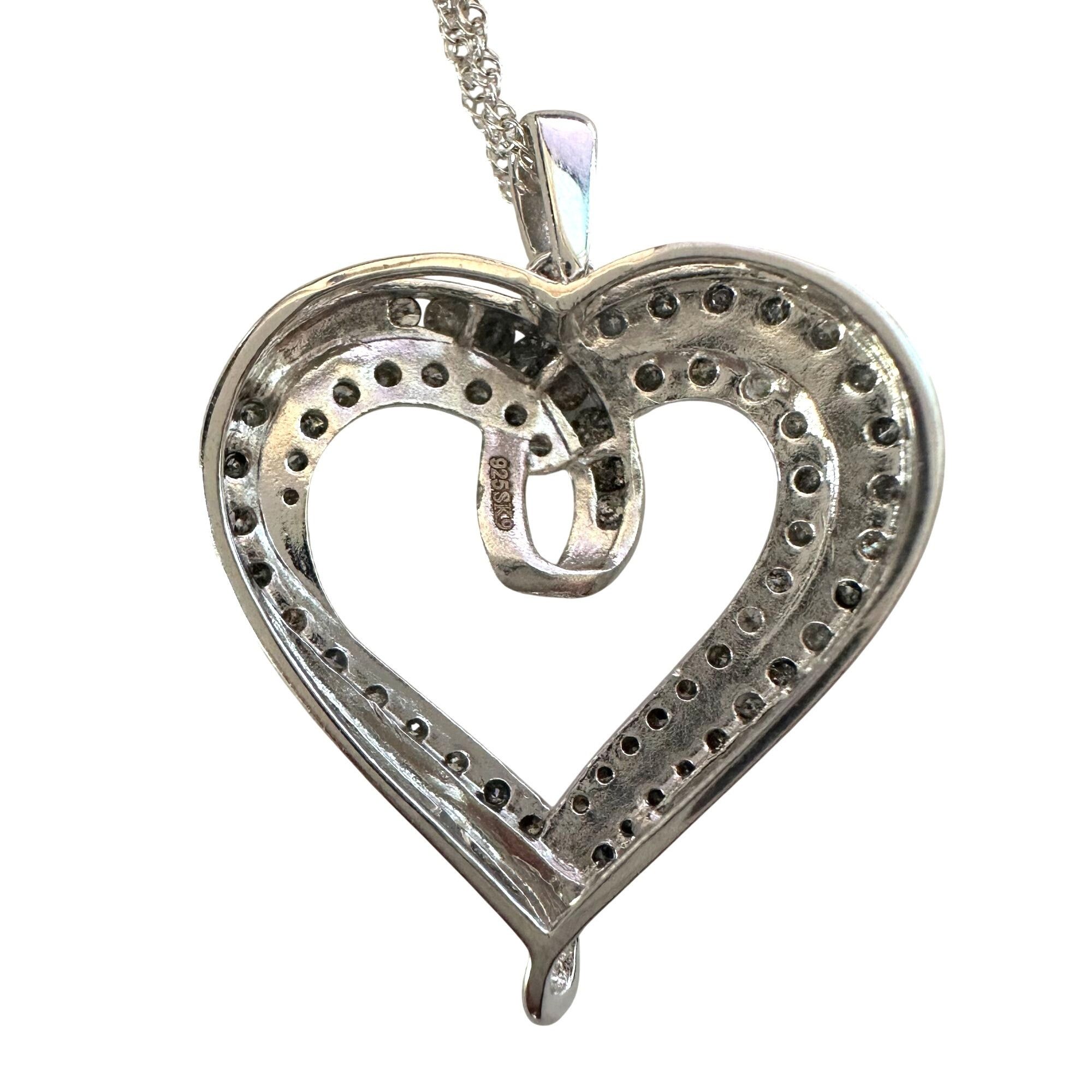 Other Stunning 1 Ct Natural Diamond Heart Shaped Pendant with Chai Size ONE SIZE - 7 Thumbnail