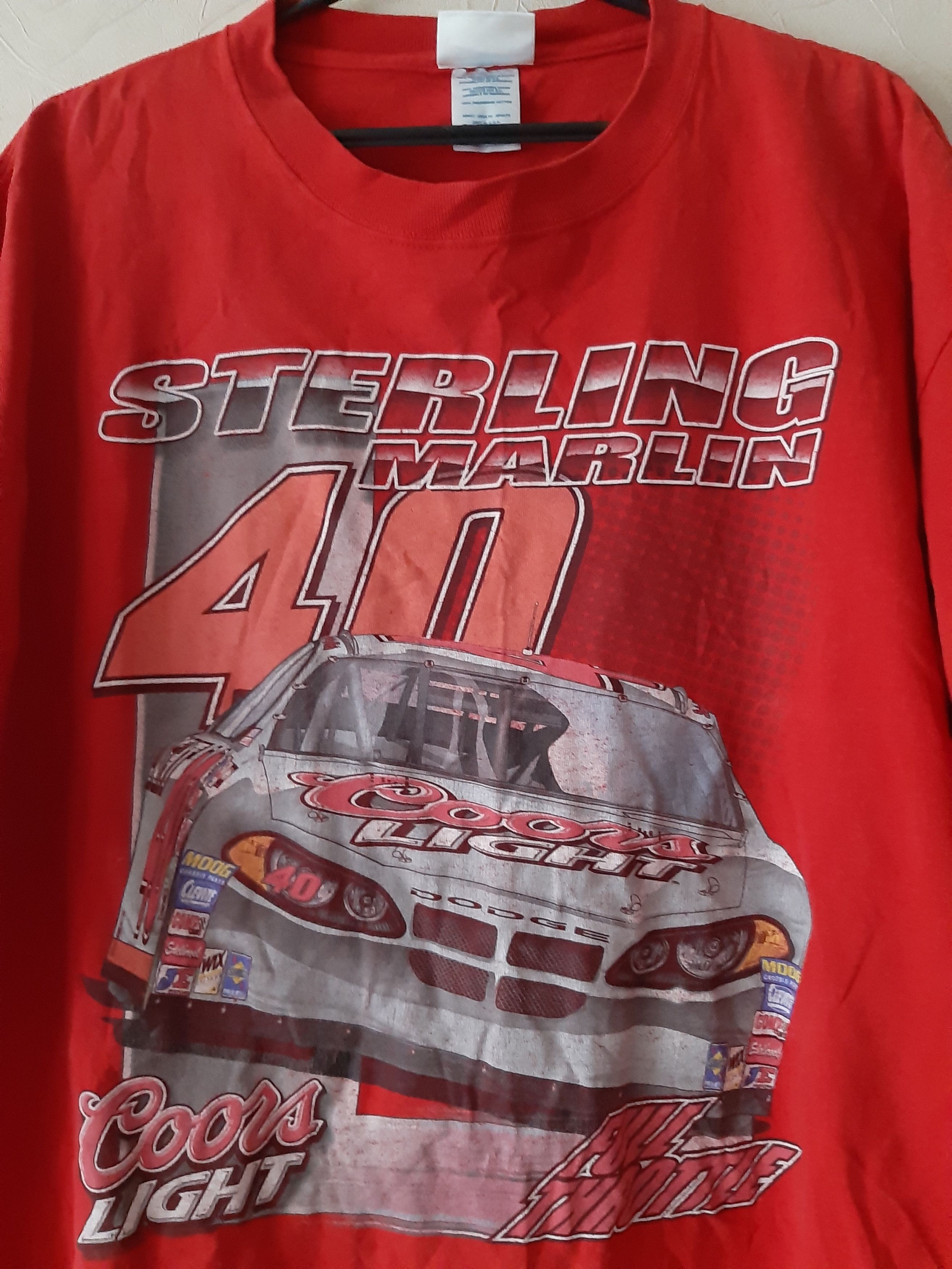 NASCAR × Vintage Sterling Marlin NASCAR 2005 Vintage T-shirt Size US XL / EU 56 / 4 - 2 Thumbnail