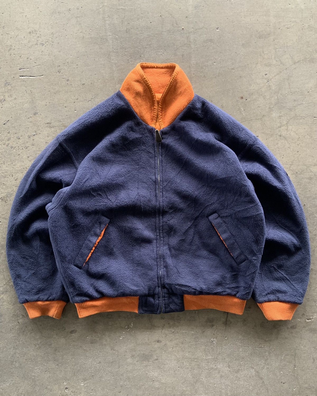 If Six Was Nine × Japanese Brand × Le Grande Bleu (L.G.B.) 1990s Lupo Di Mare Sina Cova Reversible Flight Bomber Jacket Size US M / EU 48-50 / 2 - 6 Thumbnail