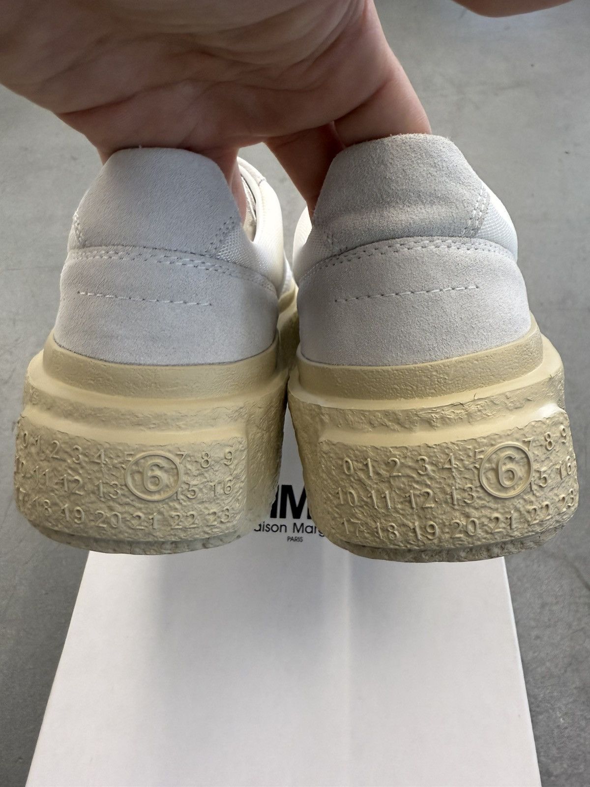 Maison Margiela MM6 MAISON MARGIELA White Chunky Gambetta Sneakers Size US 8 / IT 38 - 6 Thumbnail