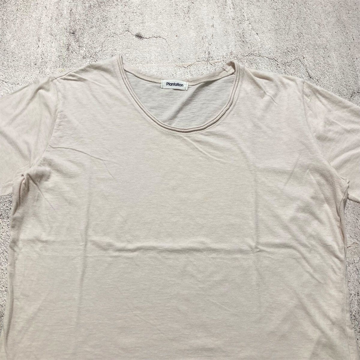 Japanese Brand Vintage Plantation by Issey Miyake Blank Tee Designer Size US M / EU 48-50 / 2 - 2 Thumbnail
