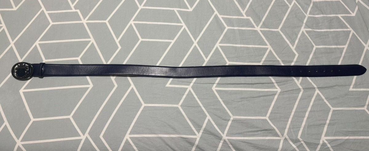 Billionaire Couture Billionaire navy leather belt Size 38 - 2 Thumbnail