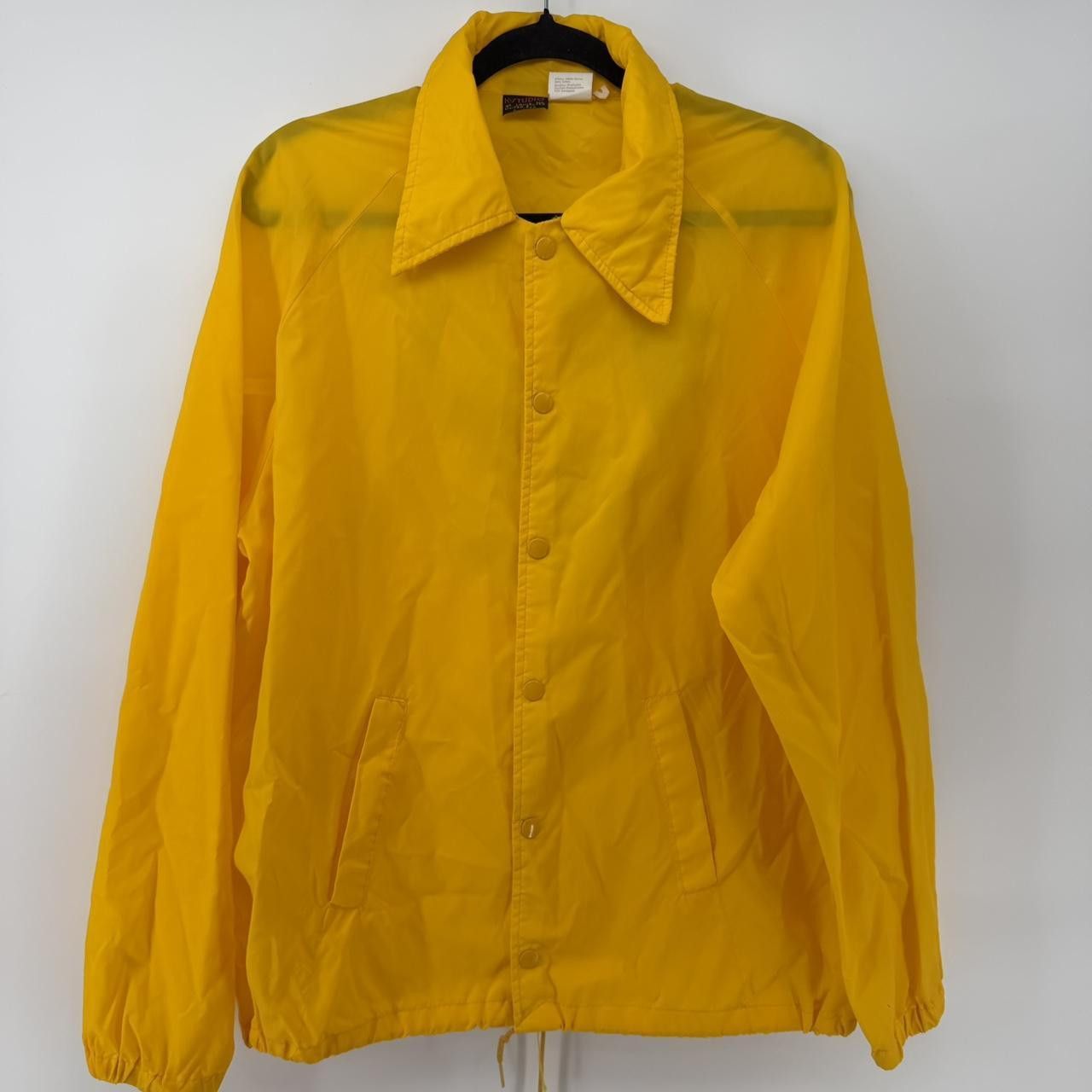 The Unbranded Brand Vintage K Studio Yellow Windbreaker Size US L / EU 52-54 / 3 - 2 Thumbnail