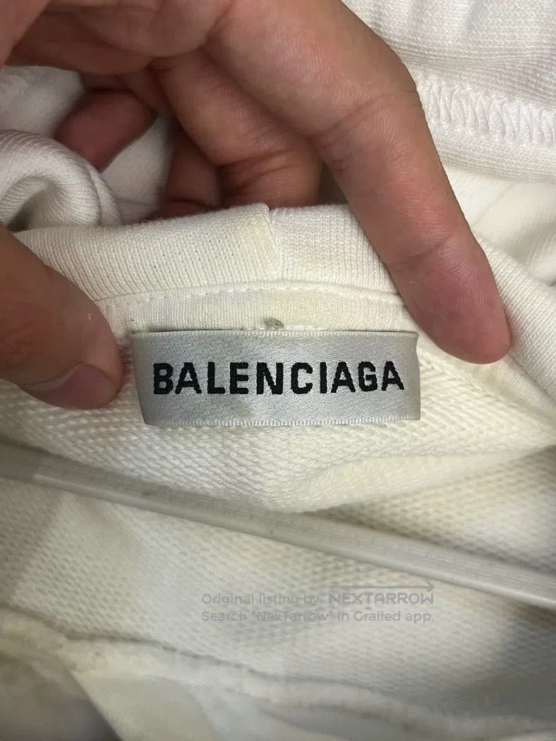 Balenciaga Balenciaga Letter Printed Fleece Hooded Sweatshirt Size US M / EU 48-50 / 2 - 3 Thumbnail