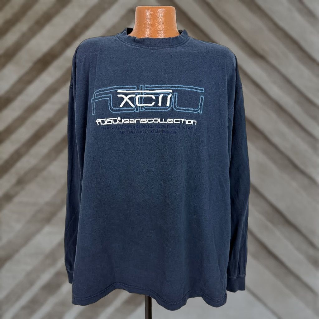 Fubu FUBU Shirt Men 3XL Vintage Navy Embroidered Long Sleeve Cotton Y2K 90s Hip Hop XL? Size US XXL / EU 58 / 5 - 1 Thumbnail