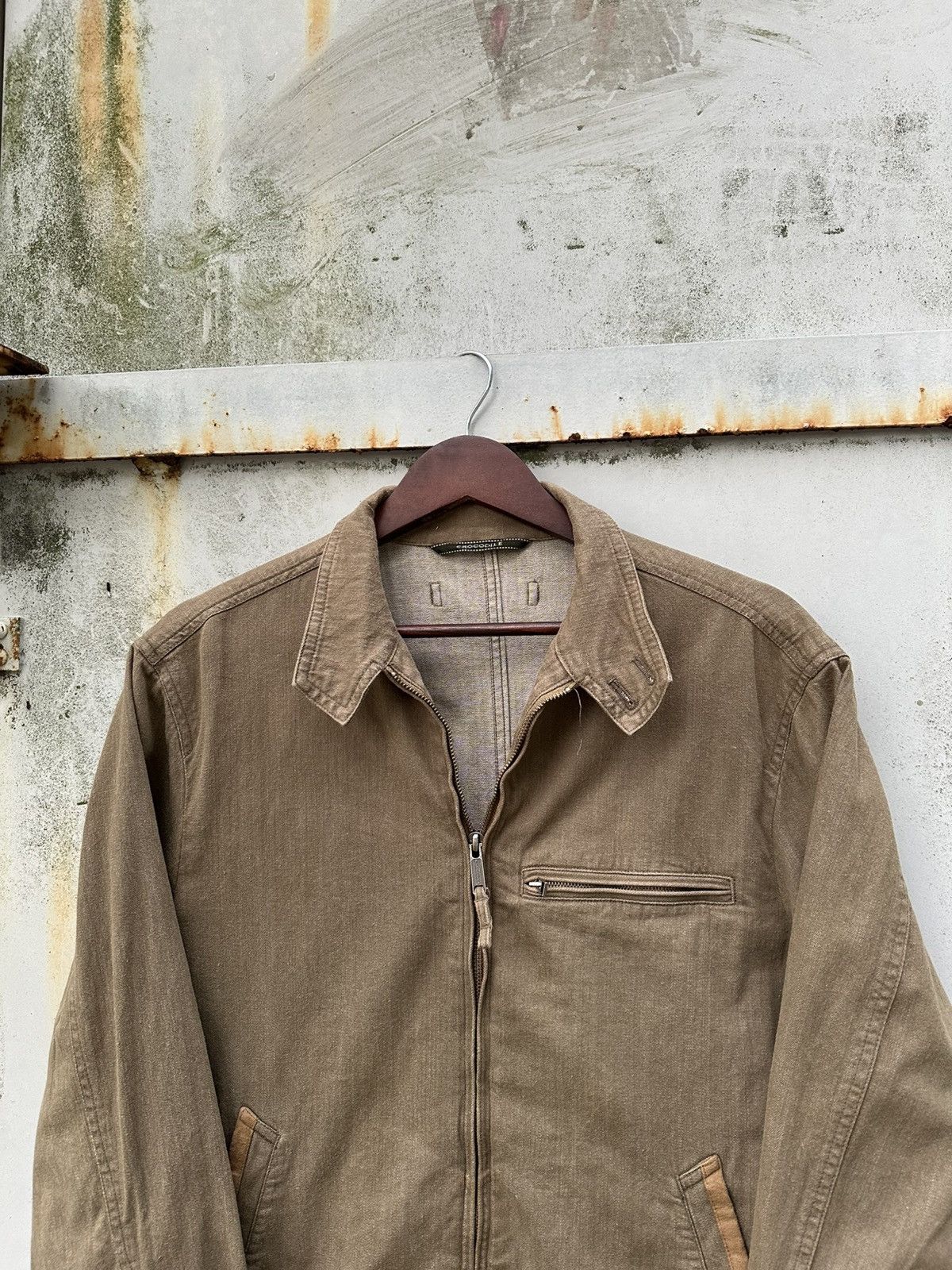 Vintage 👹Vintage Crocodile Classic Brown Detroit Jacket Size US M / EU 48-50 / 2 - 5 Thumbnail
