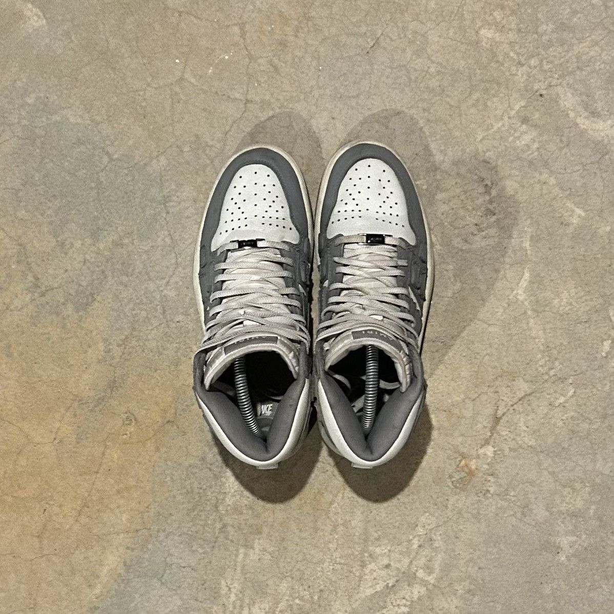 Amiri × Designer Amiri Skel Top Hi Sneakers Grey/White US 7 Size US 7 / EU 40 - 11 Thumbnail