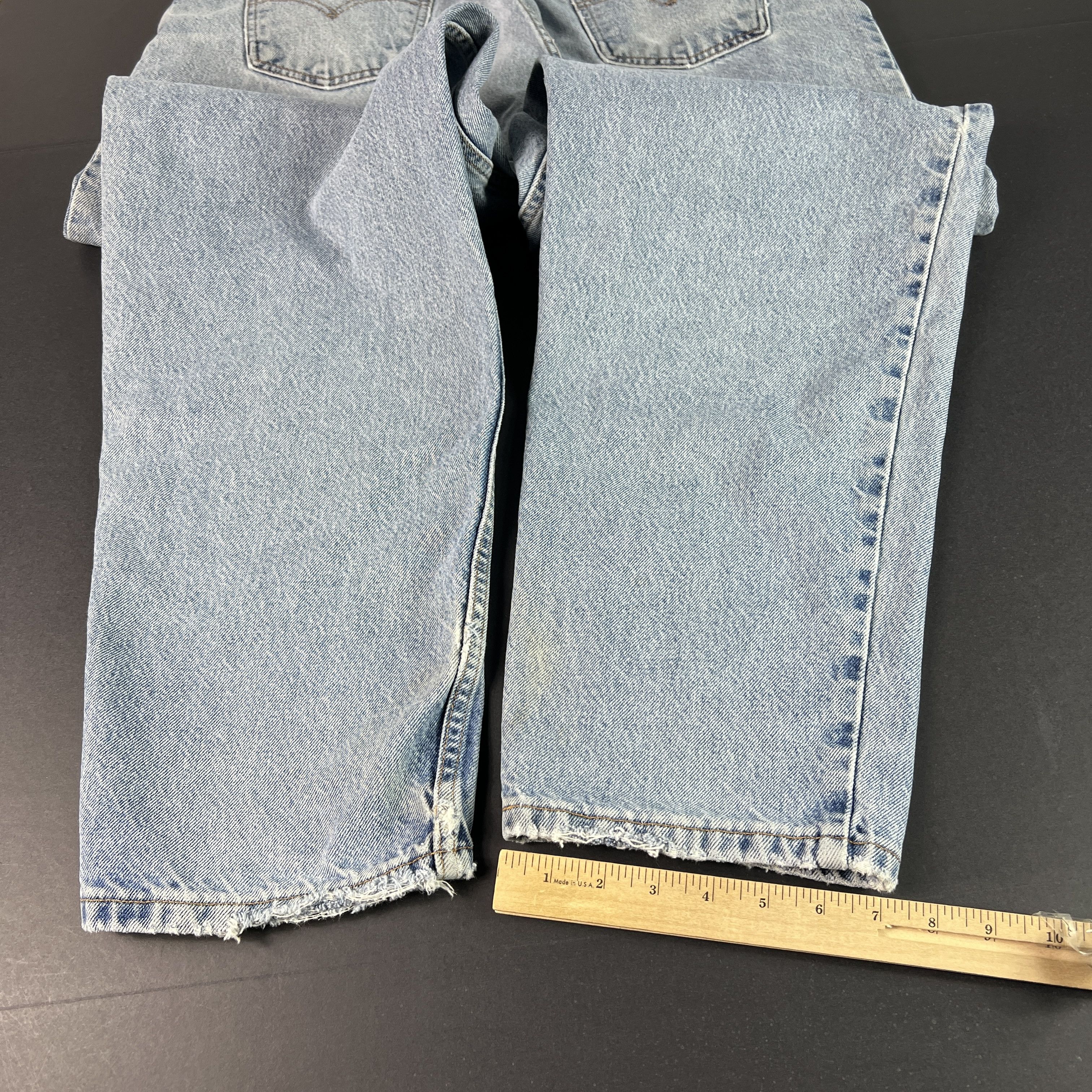 Levi's VTG 90s Levis Jeans 560 Loose Tapered Blue Denim Orange Tab Size US 37 - 14 Thumbnail