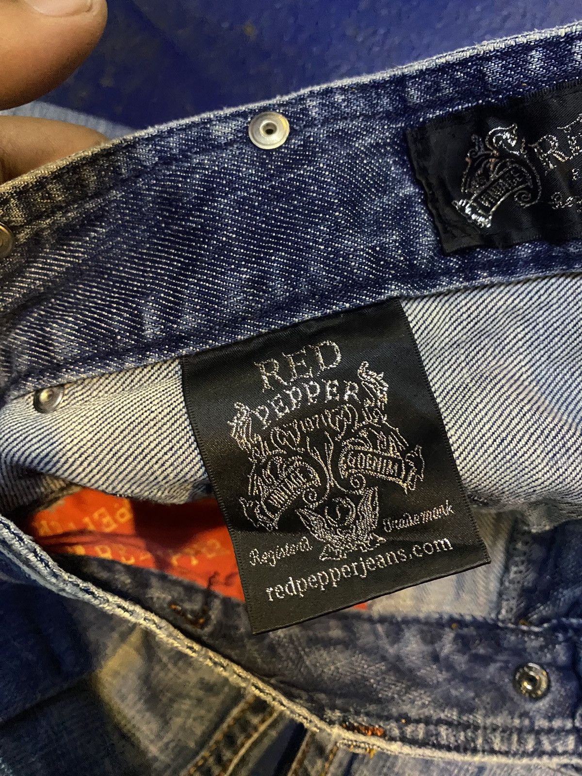 Hysteric Glamour × Japanese Brand Japan 🇯🇵 Redpepper patchwork painted Size US 32 / EU 48 - 9 Thumbnail