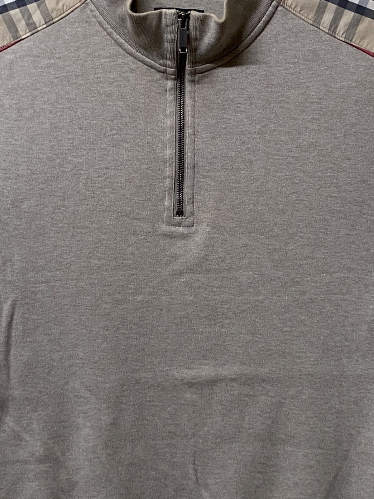 Burberry Burberry half zipper sweatshirt Size US L / EU 52-54 / 3 - 3 Thumbnail
