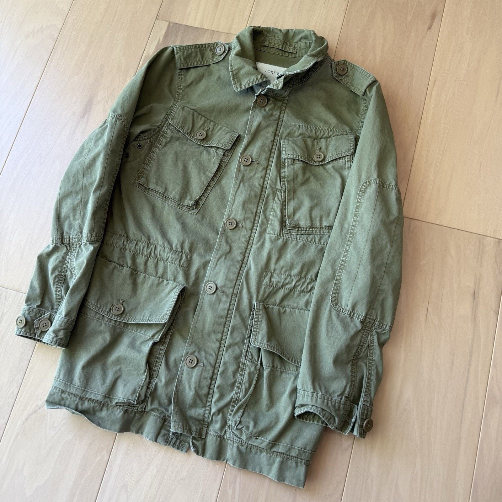 J.Crew J Crew Military Jacket Women's Small Green M65 107 Field Size S / US 4 / IT 40 - 8 Thumbnail