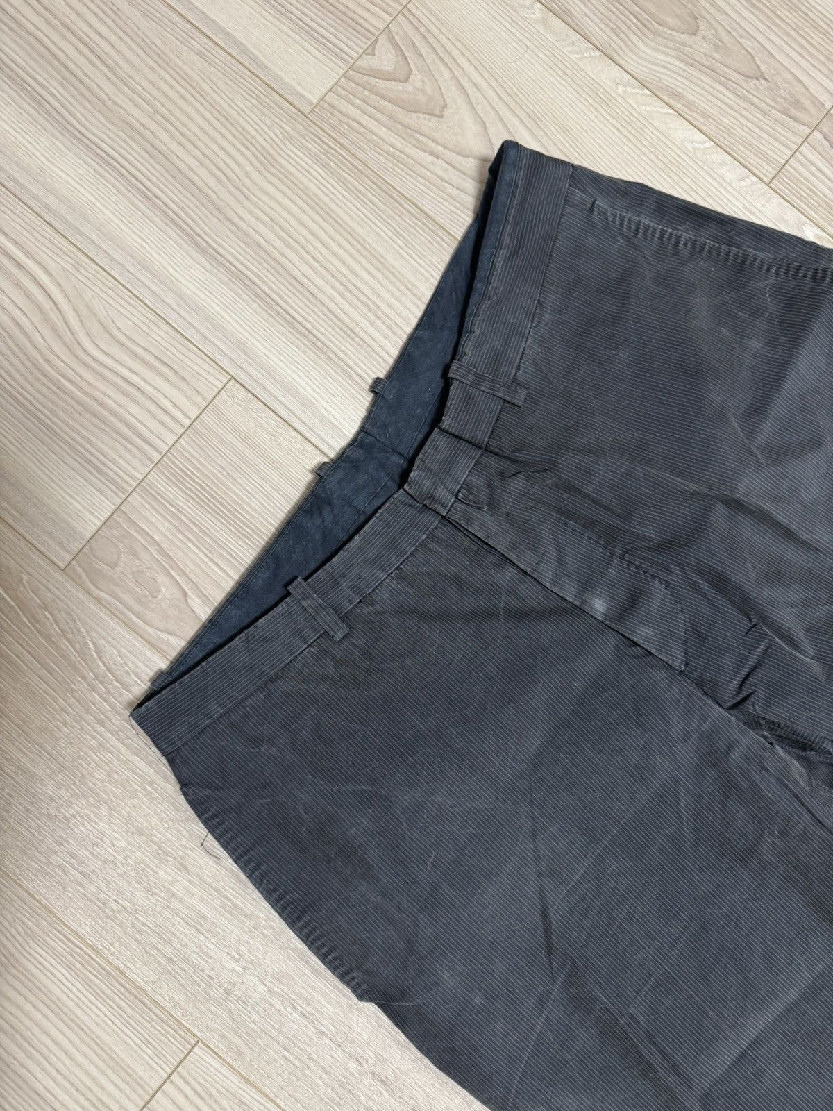 Jil Sander Jil Sander Raf Simons Era Pinstripe Straight-Flare Trousers Size US 31 - 2 Thumbnail