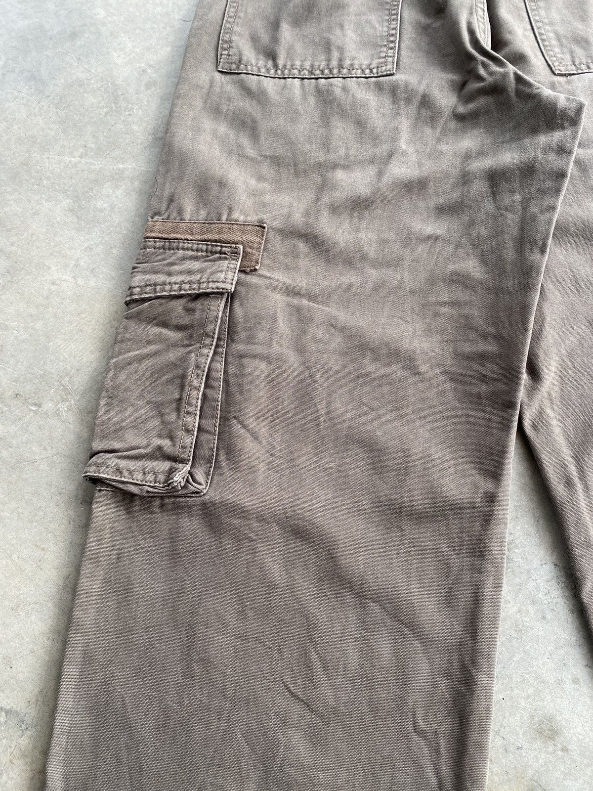 JNCO × Japanese Brand Baggy Jeans Green Source Sun Faded Chocolate/Green Cargo Size US 30 / EU 46 - 14 Thumbnail