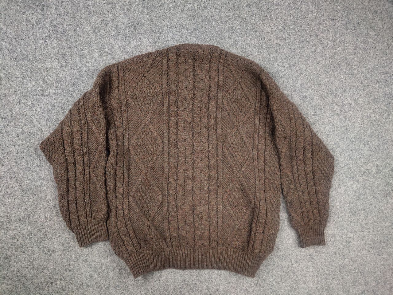 Vintage 80's Peregrine cable fisherman Sweater Wool England