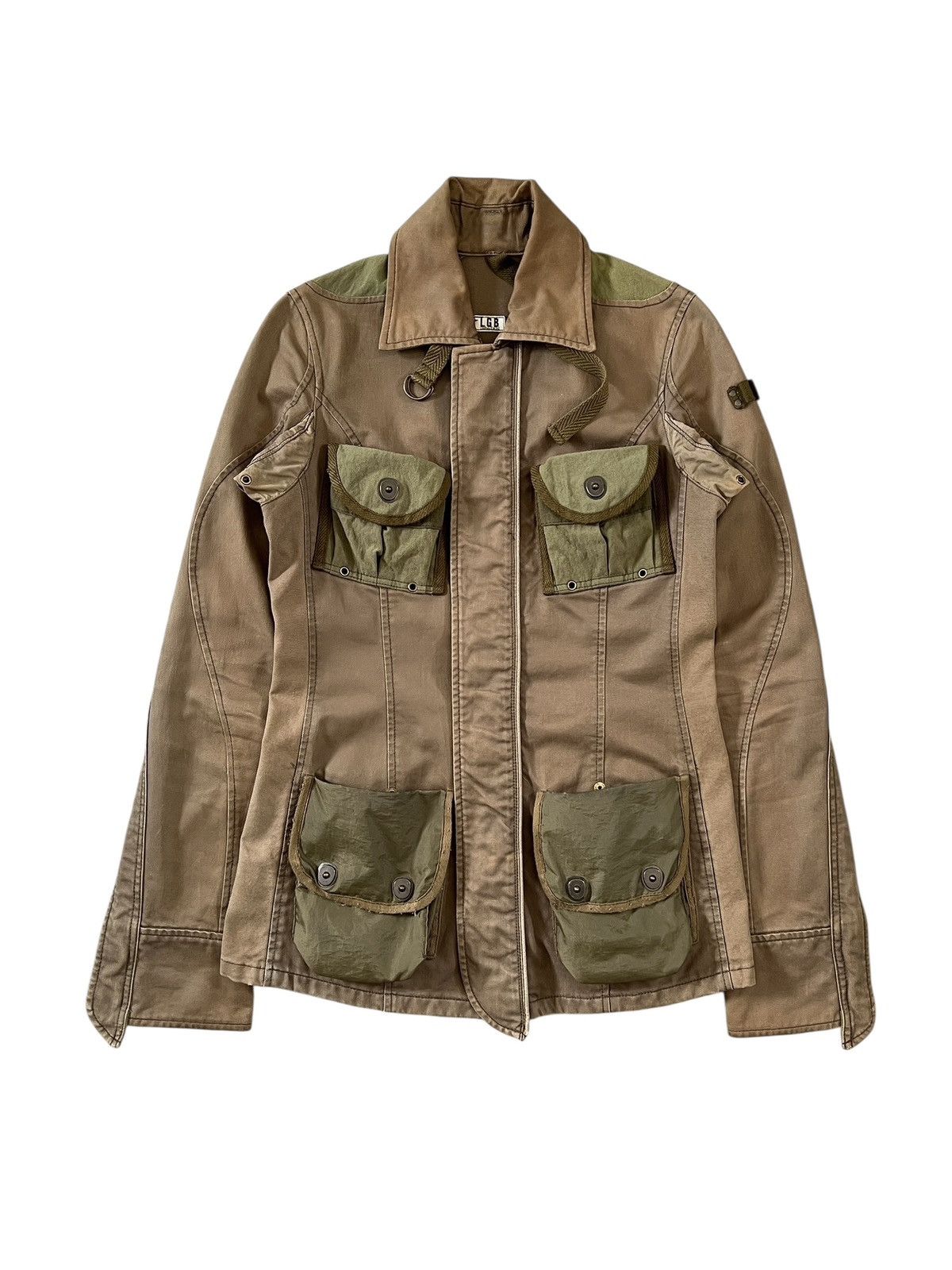 Le Grande Bleu (L.G.B.) Vintage 1990s LGB Military Cargo Jacket Size US XS / EU 42 / 0 - 2 Thumbnail