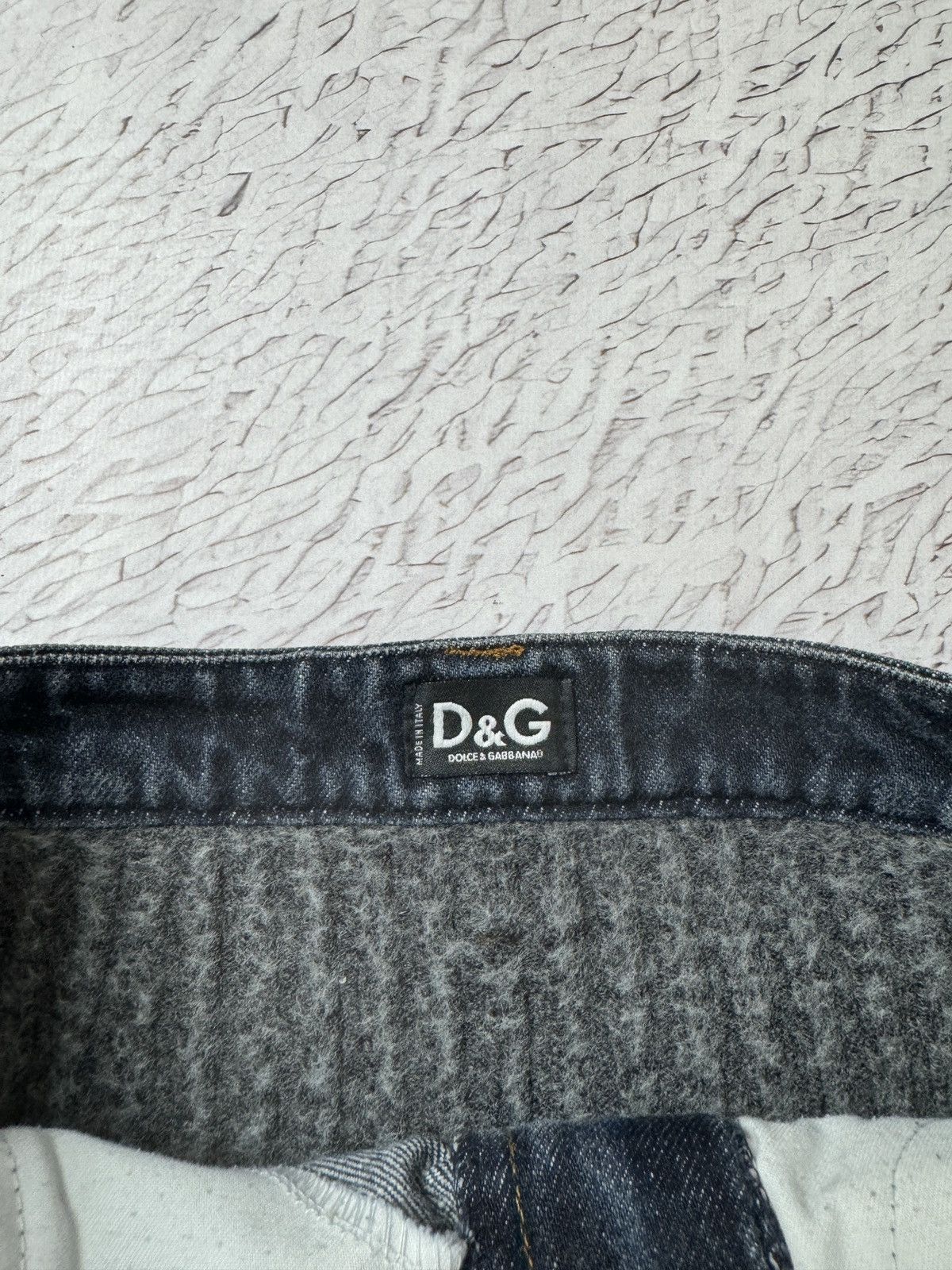 Dolce & Gabbana Dolce & Gabbana blue denim grey wool midi skirt Size 30" / US 8 / IT 44 - 10 Thumbnail