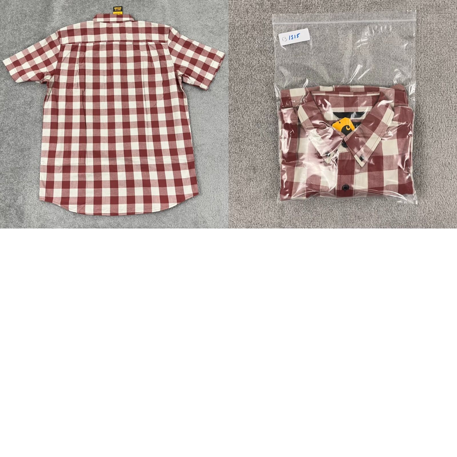 Carhartt VINTAGE Carhartt Men’s Plaid Shirt Short Sleeve Large Tall Cotton Button Up Fall Spring Summer Winter Size US L / EU 52-54 / 3 - 8 Thumbnail