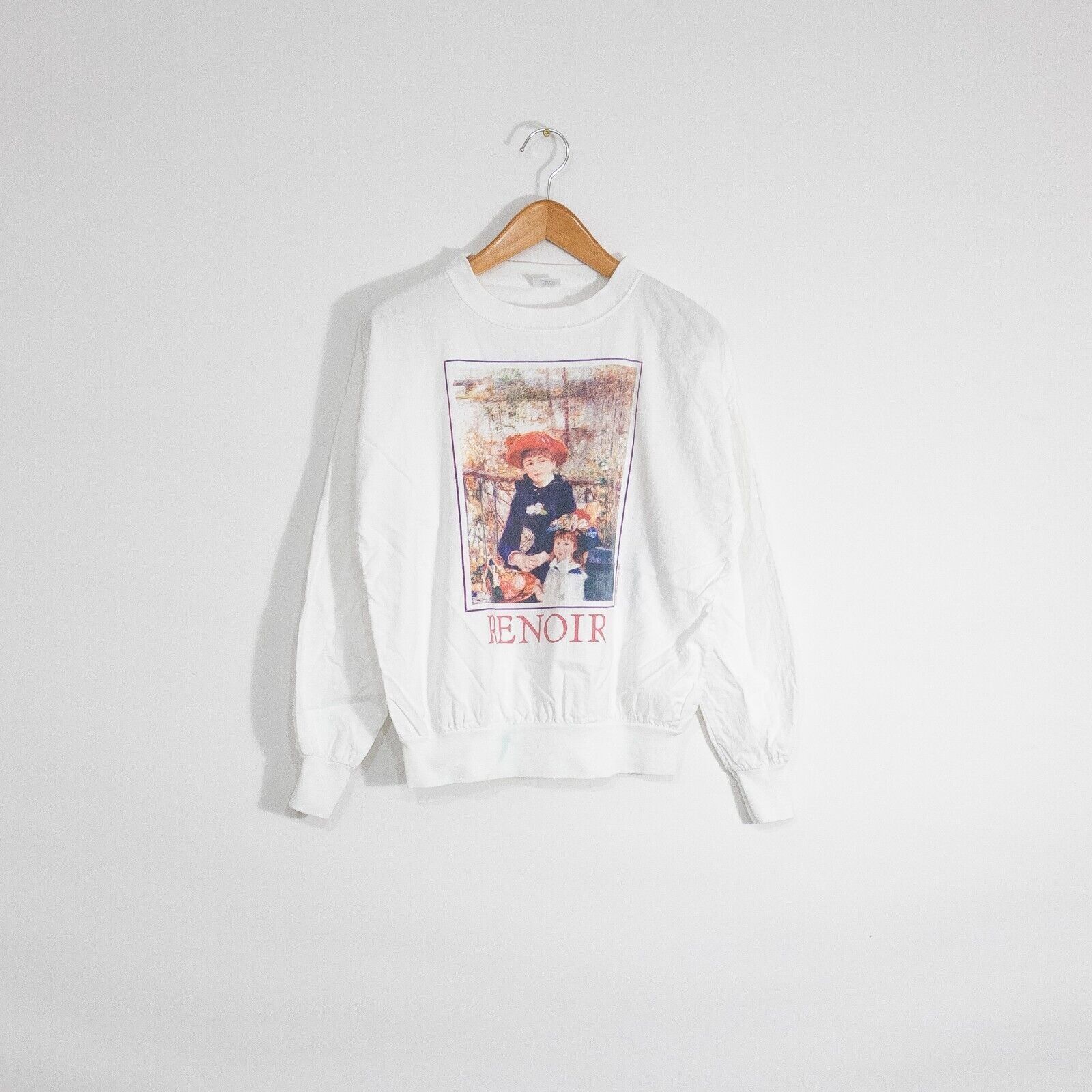 Vintage Vintage 80s Renoir Art Sweatshirt Medium - Linen Crewneck Size US M / EU 48-50 / 2 - 1 Thumbnail