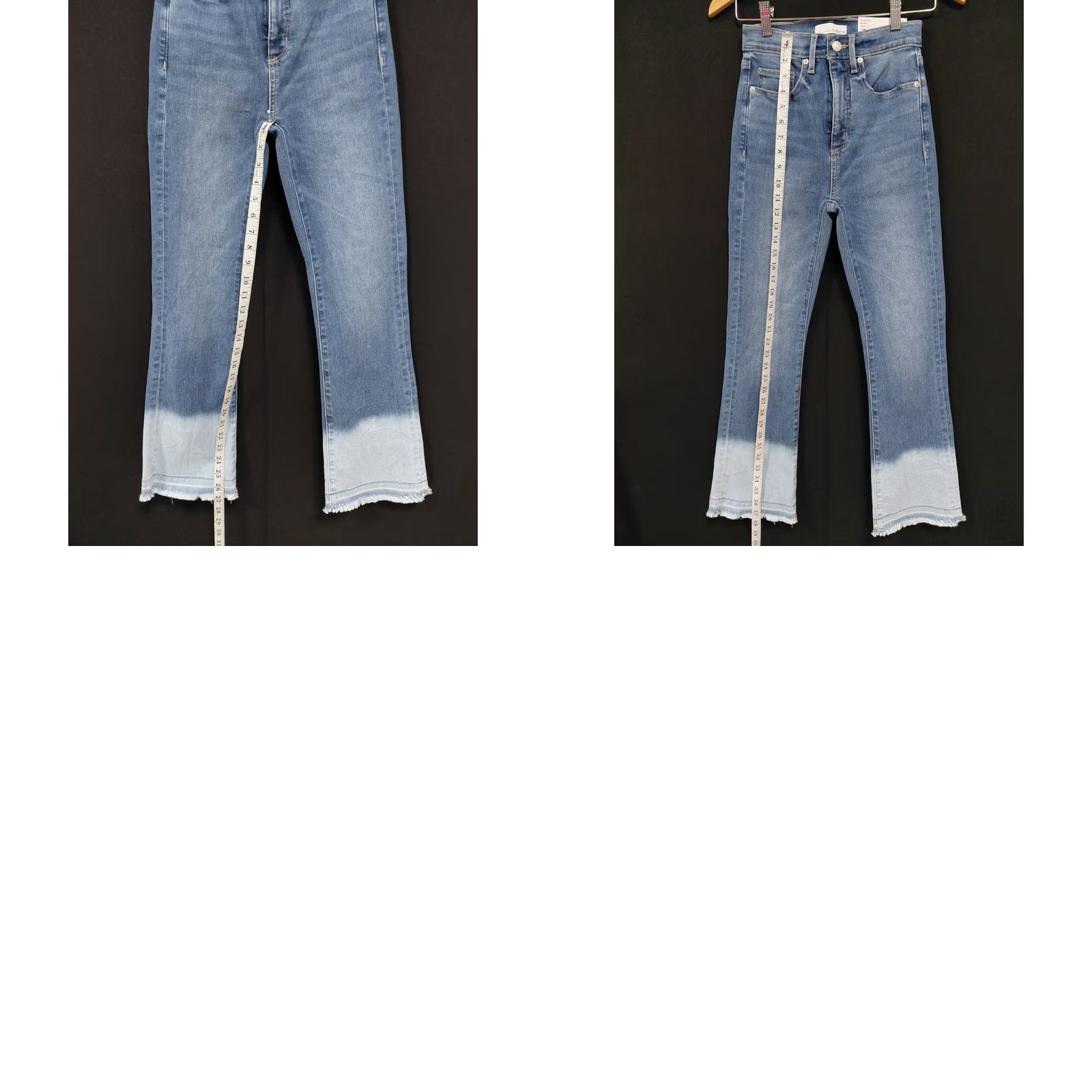 Loft LOFT Jeans Blue Solid Denim Women Size 24 Kick Crop High Rise Size 42" / US 20 - 9 Thumbnail