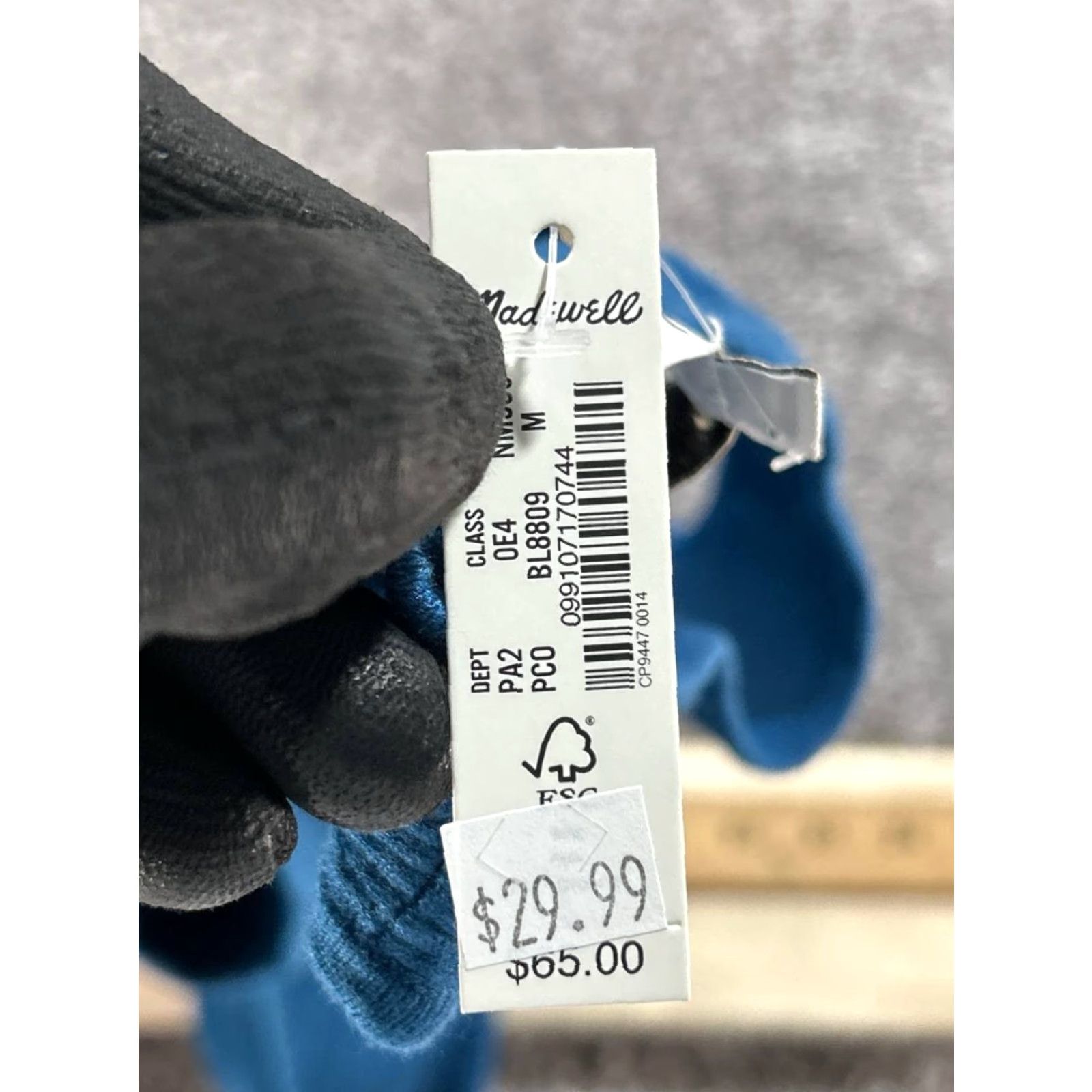 Madewell Madewell Shirt Womens Medium Blue Knit Tank Top Casual Slim Pullover Sleeveless Cotton Knit Size M / US 6-8 / IT 42-44 - 4 Thumbnail