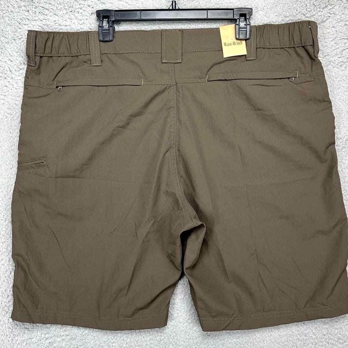 Wrangler VINTAGE? No. Wrangler Cargo Shorts Mens 46 Brown Flat Front Pockets Chino Casual NEW Size US 30 / EU 46 - 3 Thumbnail