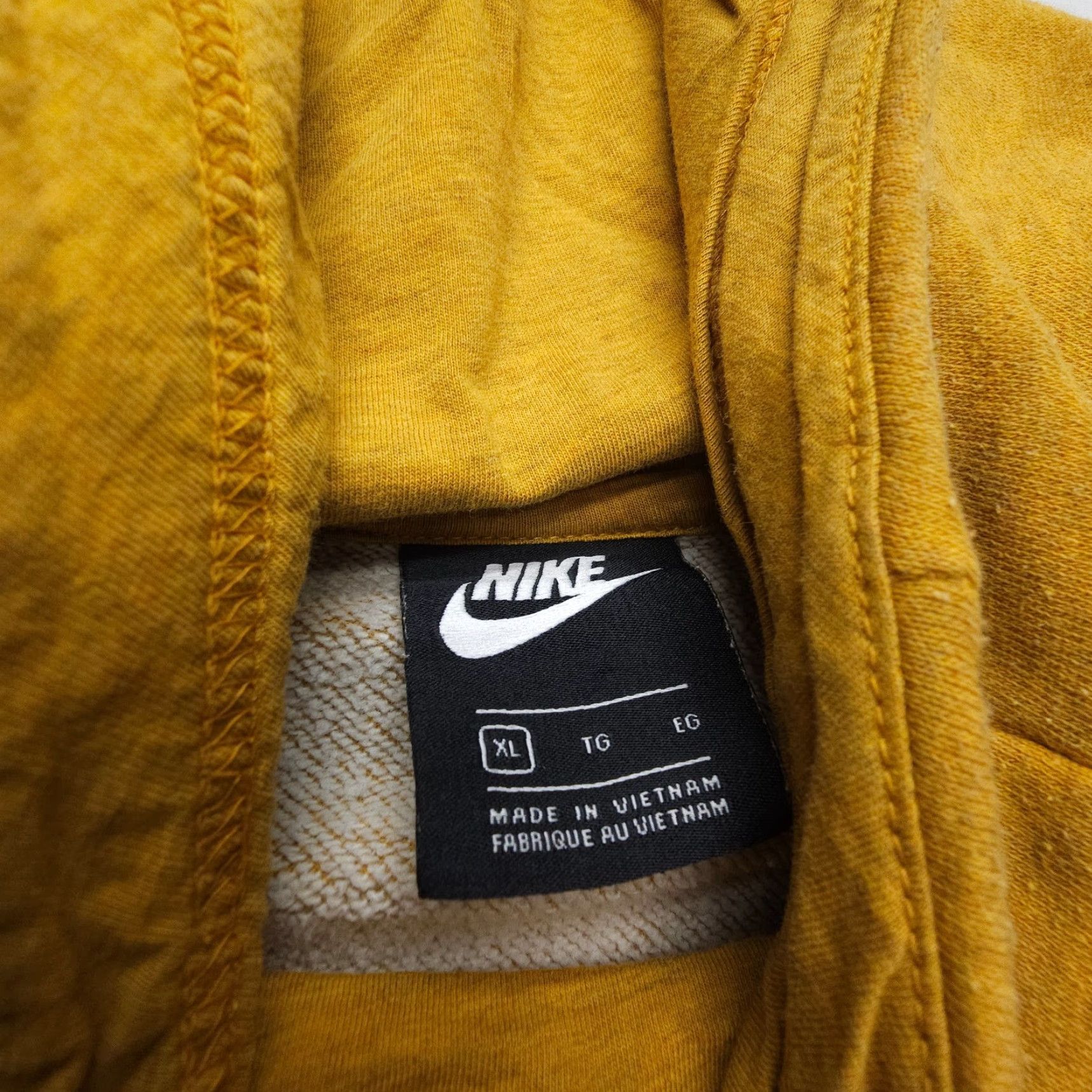 Nike Nike Sportswear Essential Funnel Neck Hoodie Mens XL Yellow Pullover Swoosh Size US XL / EU 56 / 4 - 7 Thumbnail