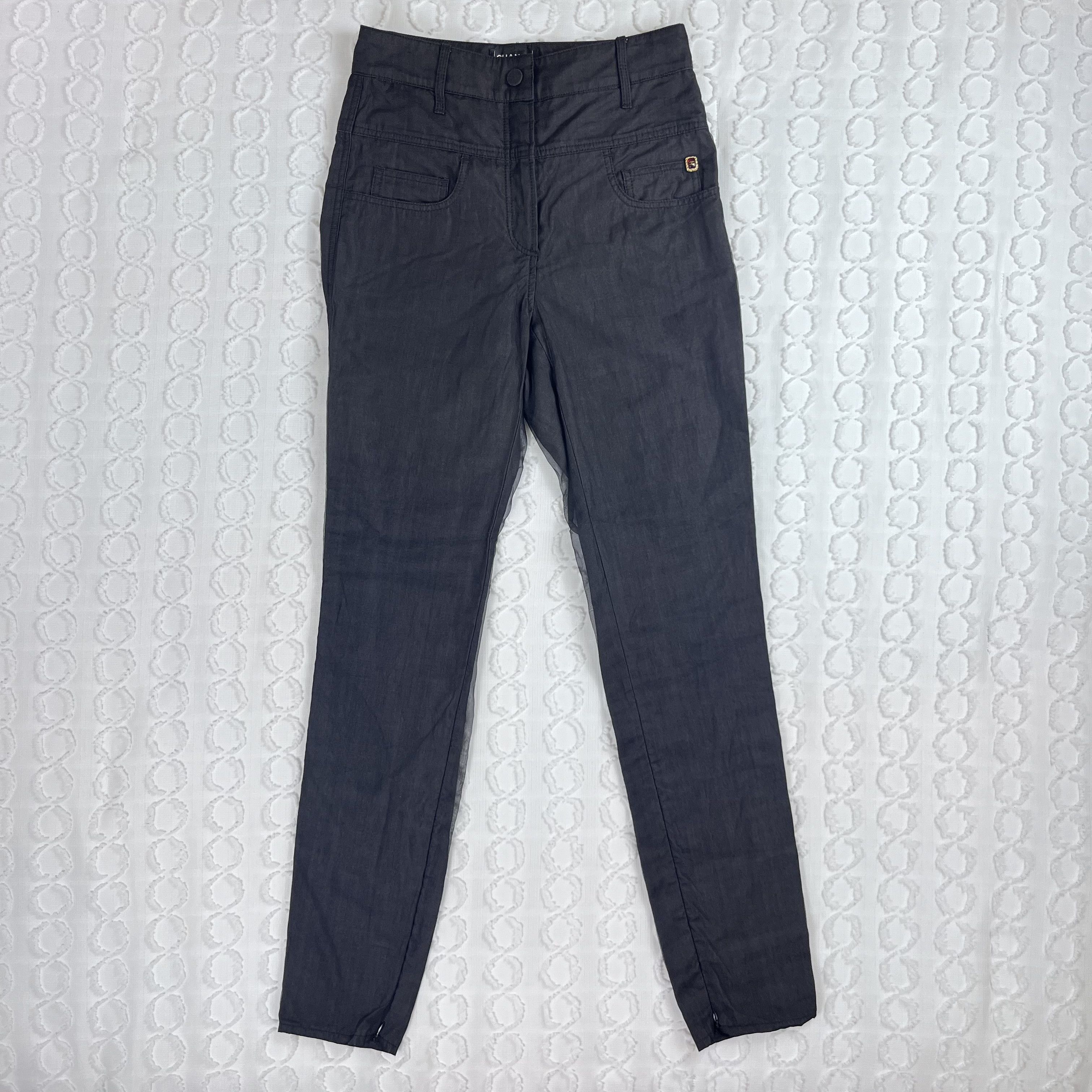 Chanel Chanel SS07 Runway Look 29 High-waisted Black Trousers Size 27" / US 4 / IT 40 - 1 Thumbnail