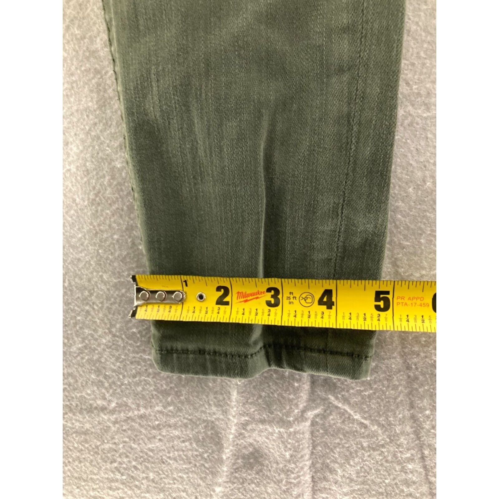 Miss Me Miss Me Skinny Jeans Womens 27 Gray Embroidered Rhinestone Low Rise Distressed Regular Denim Size 27" / US 4 / IT 40 - 6 Thumbnail