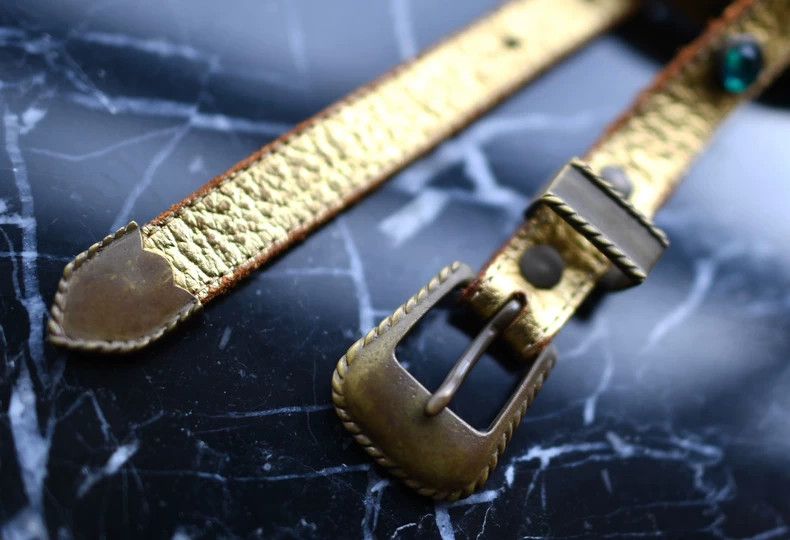 Number (N)ine Number (N)ineMiyashita Takahiro 07 Rivet Emerald Belt 2503- Size ONE SIZE - 2 Thumbnail