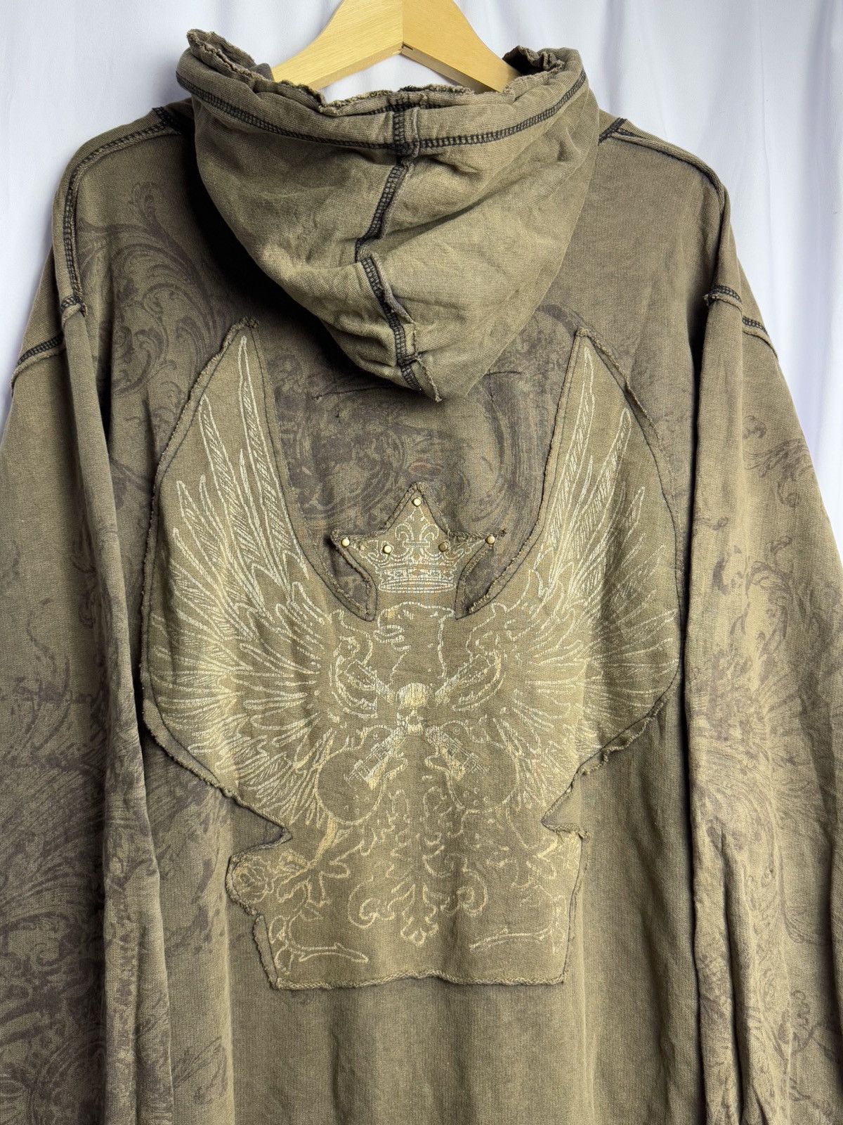 If Six Was Nine × Japanese Brand × Le Grande Bleu (L.G.B.) Hooded Skulls Distressed Archive Style Ifsix Lgb Style Size US L / EU 52-54 / 3 - 4 Thumbnail