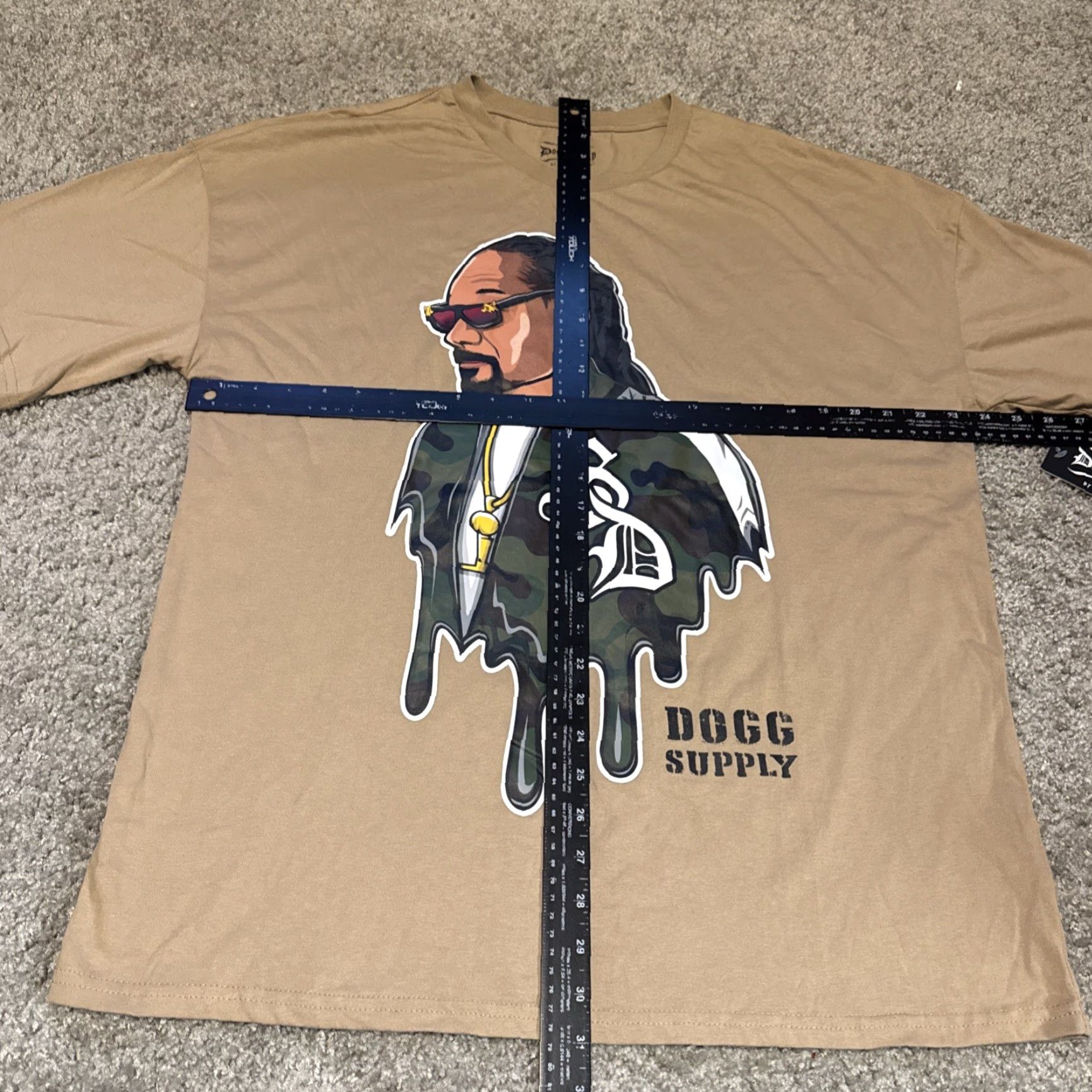 Vintage Snoop Dogg Supply Co T-Shirt Beige L Large Mens Music Promo NWT Shirt Size US L / EU 52-54 / 3 - 6 Thumbnail