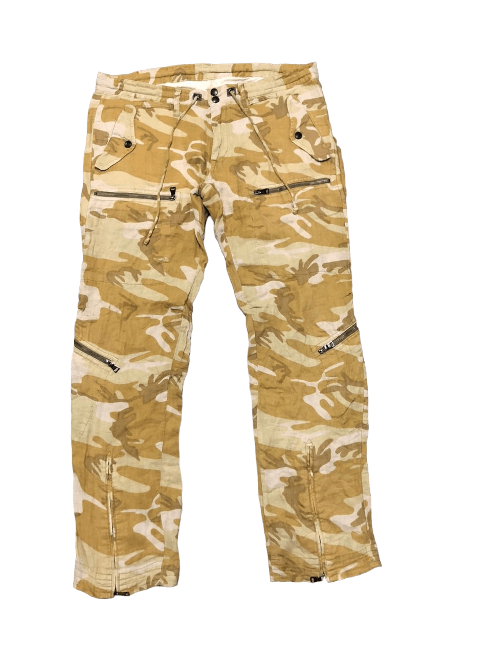 Beams Plus 🇯🇵Beams Yellow Camouflage Bondage Multipocket Cargo Pants Size US 37 - 1 Thumbnail