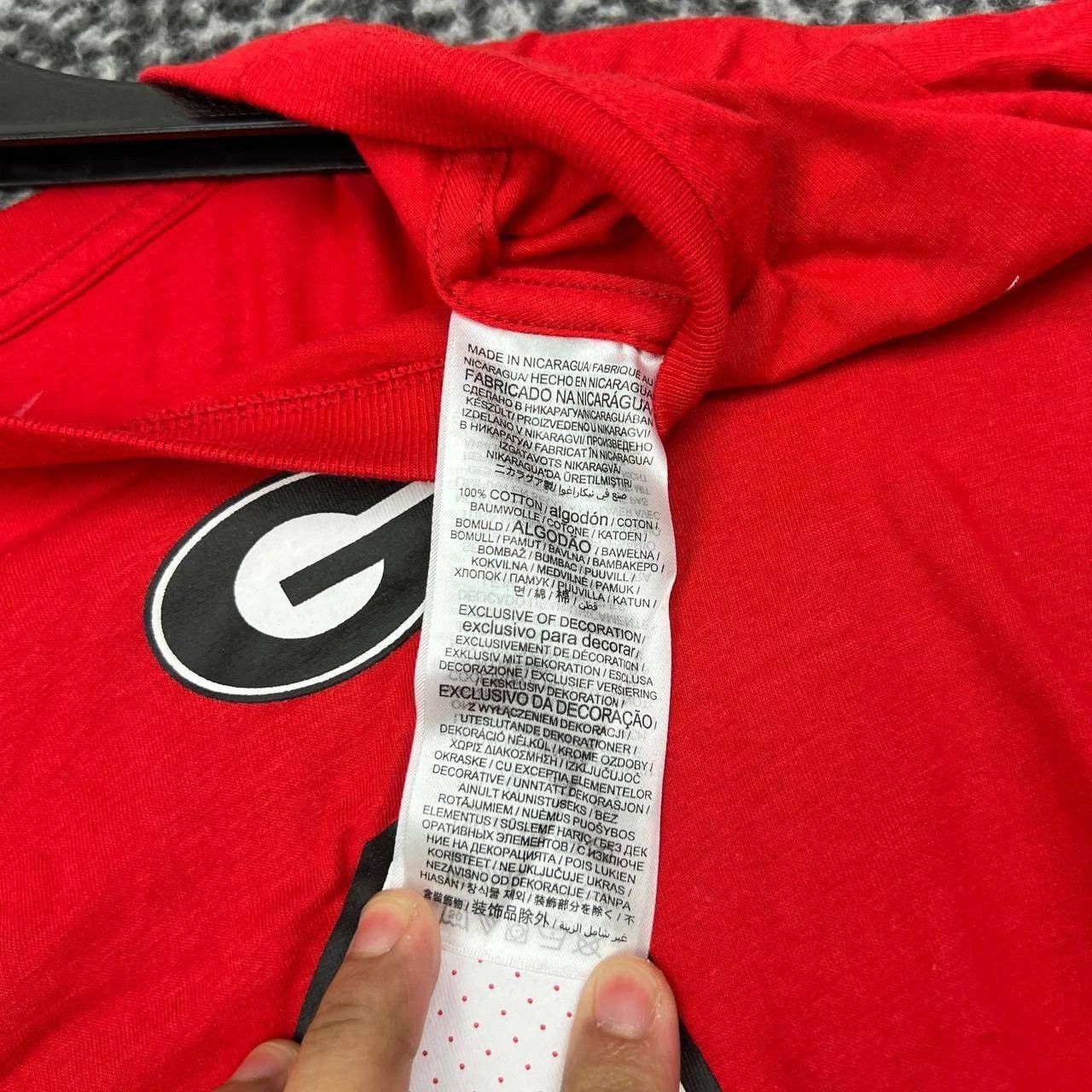 Nike Georgia Bulldogs #1 Shirt Men Long Sleeve Crew Neck Cotton L Size US L / EU 52-54 / 3 - 6 Thumbnail