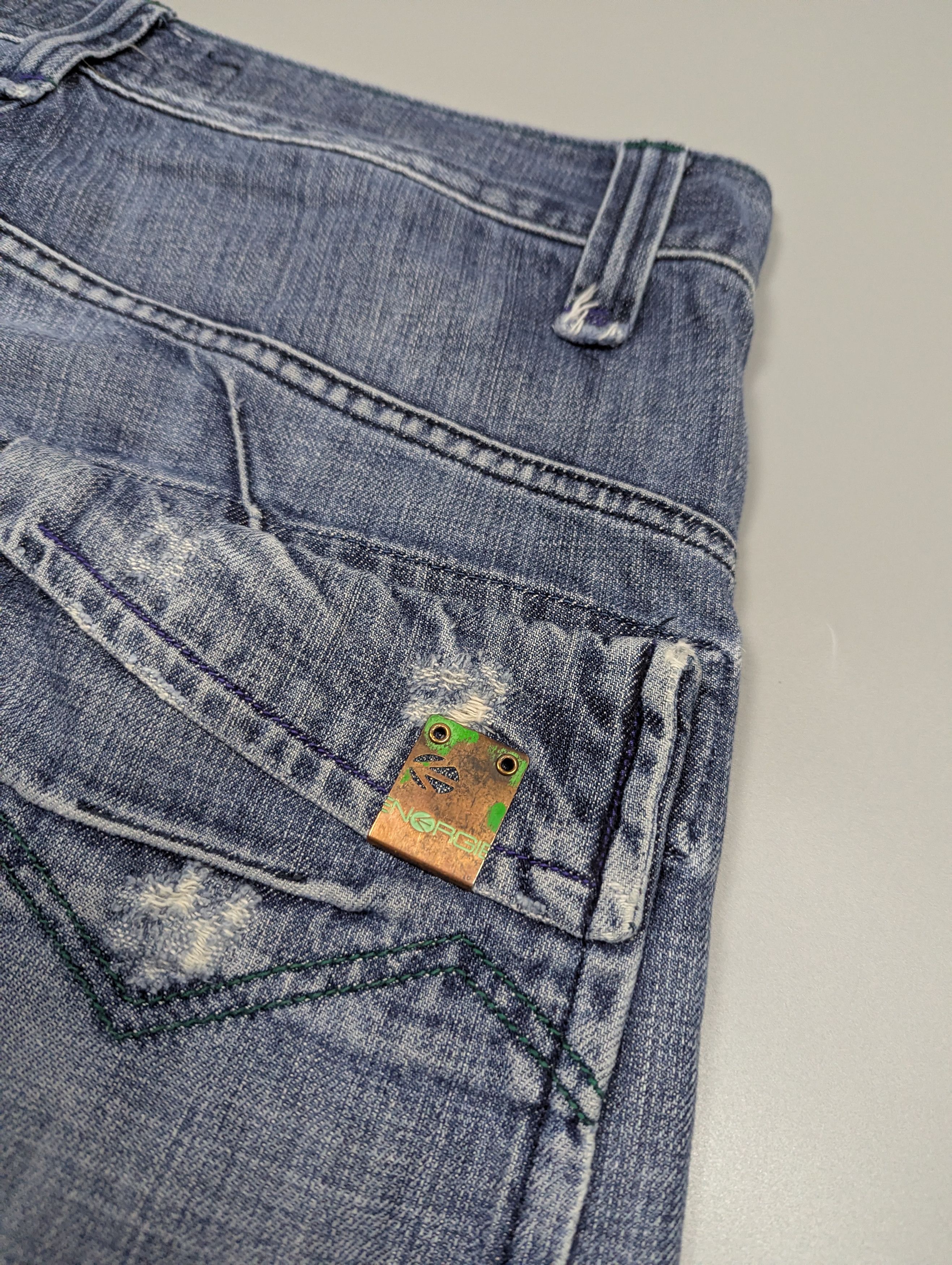 Energie nergie by Miss Sixty Y2K Faded Jeans Pockets Distressed Size US 36 / EU 52 - 22 Thumbnail