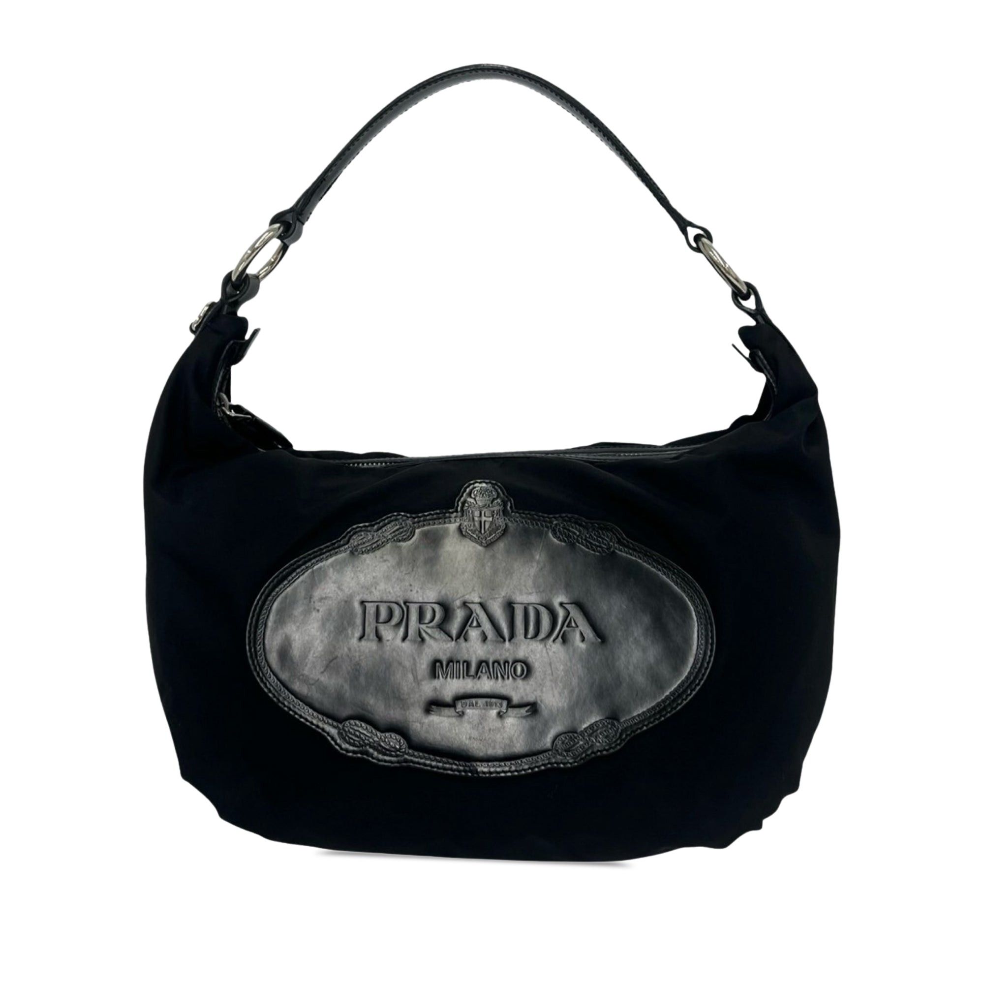 Prada Tessuto Canapa Logo Hobo Size ONE SIZE - 1 Thumbnail