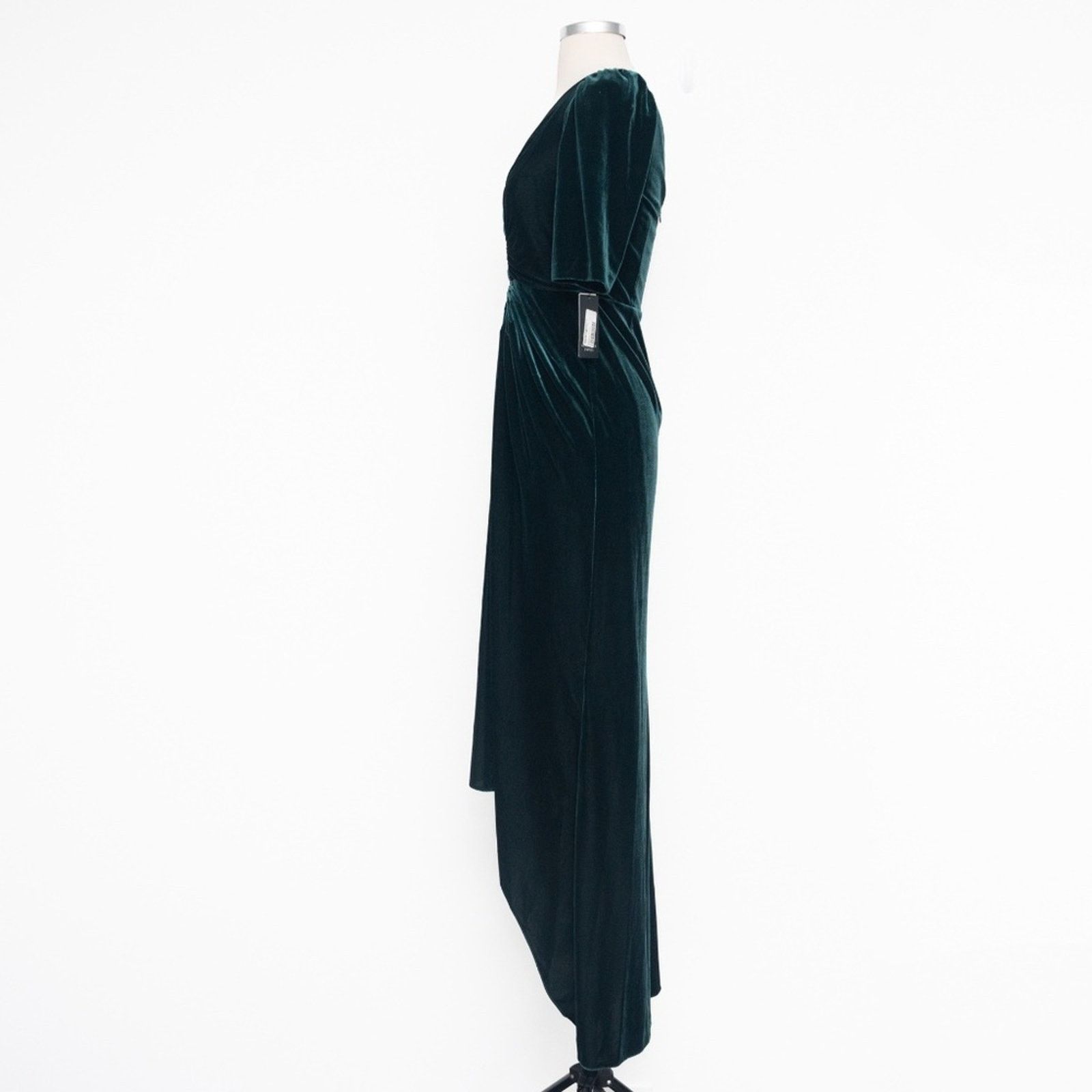 Adrianna Papell Adrianna Papell. Shirred Velvet Gown. Size XS / US 0-2 / IT 36-38 - 6 Thumbnail