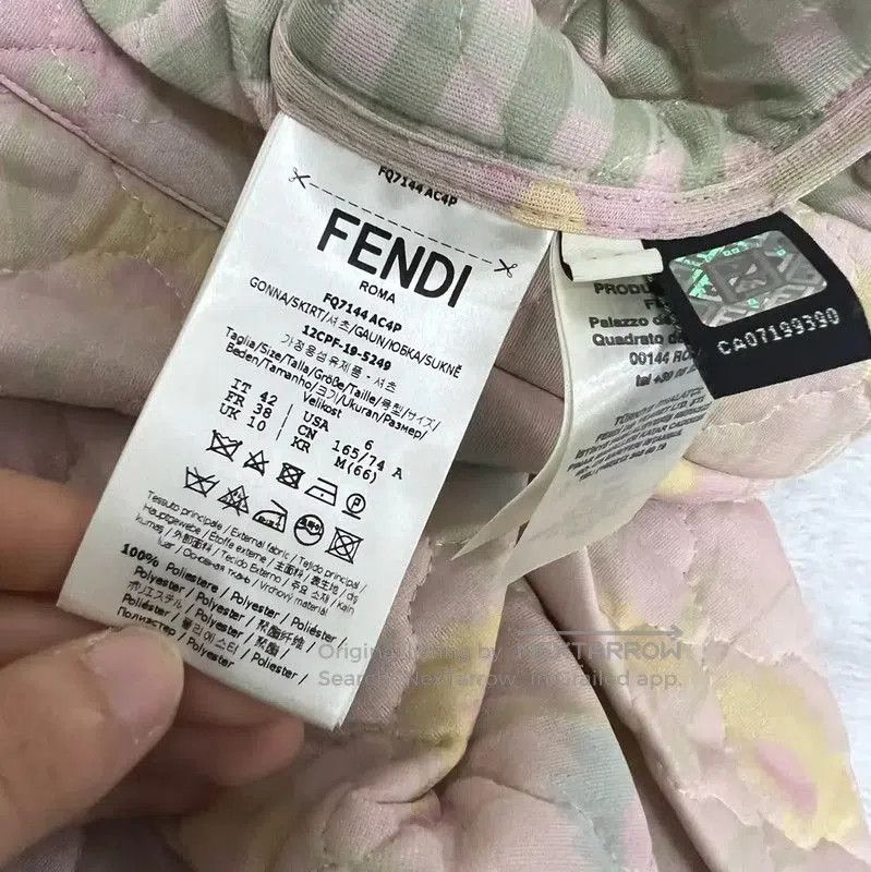 Fendi Fendi Summer Pink Cotton Mini Skirt . Size 28" / US 6 / IT 42 - 4 Thumbnail