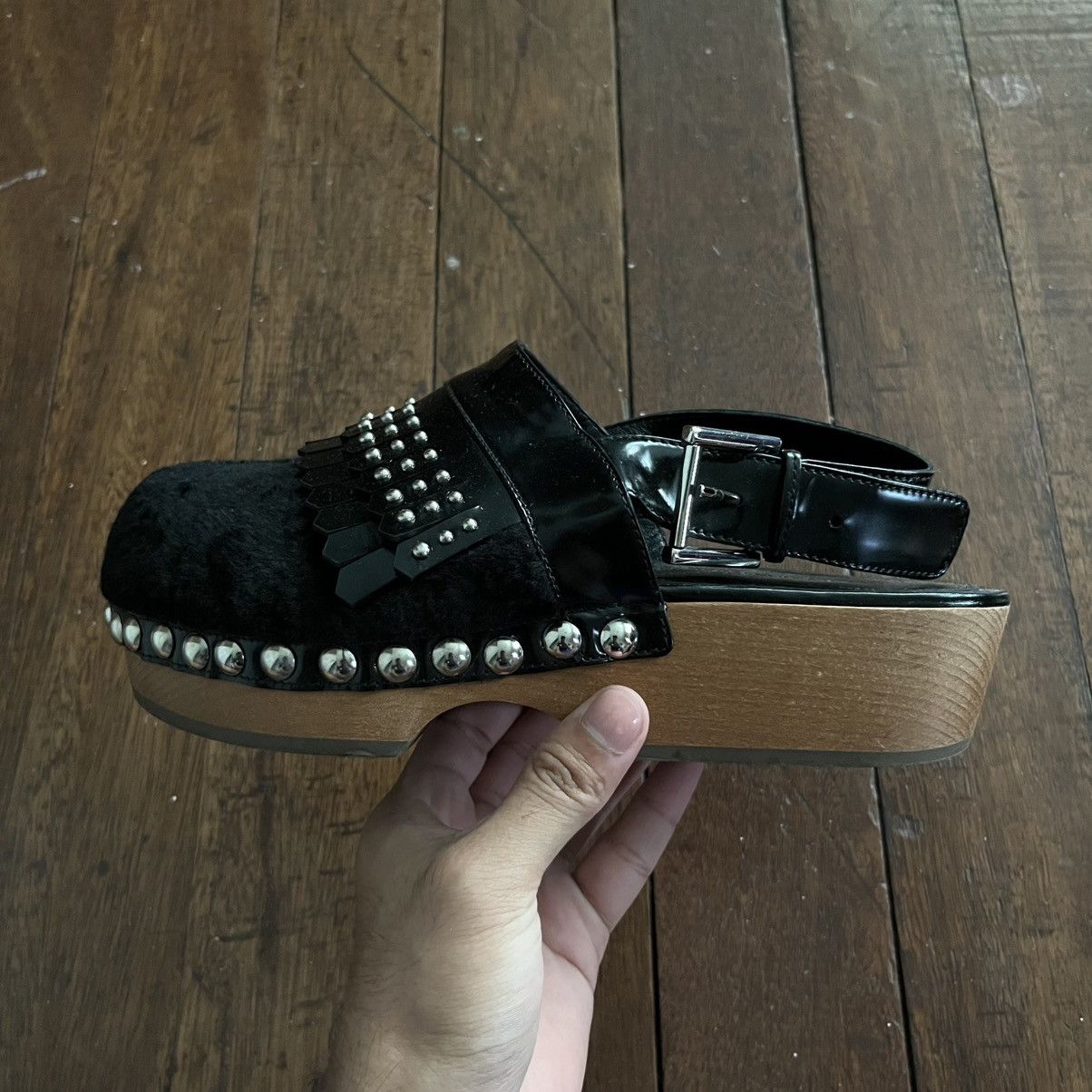 Alexander McQueen Alexander Mcqueen Flatform Clogs Size US 7 / IT 37 - 8 Thumbnail