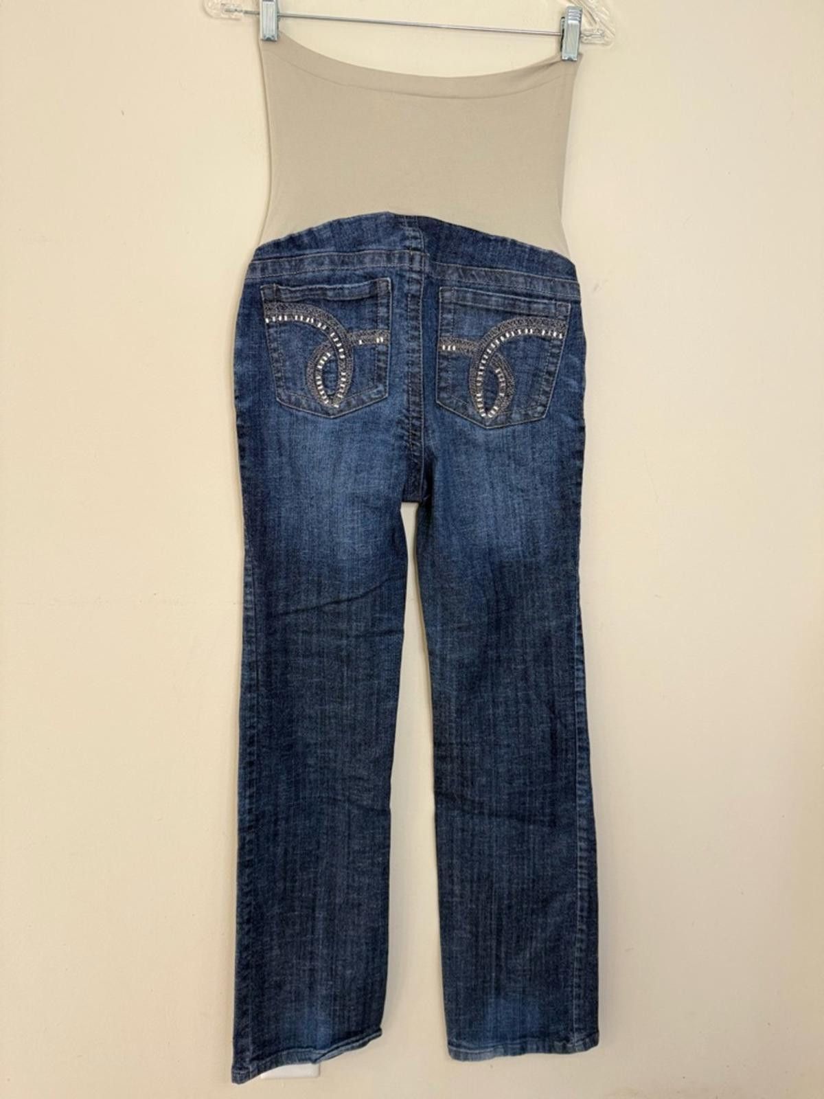 Other American Star maternity jeans embellished pockets SZ SM Size 28" / US 6 / IT 42 - 7 Thumbnail